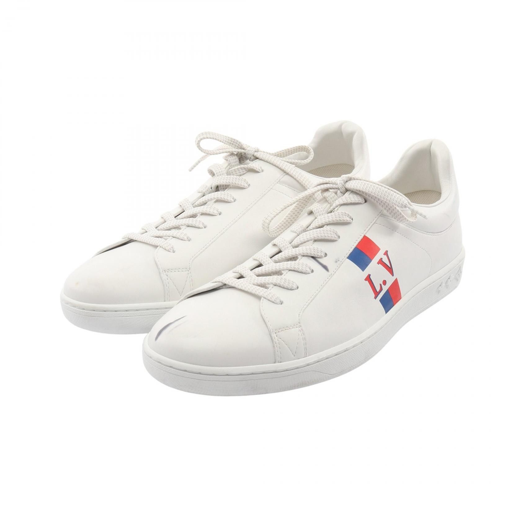 Louis Vuitton Louis Vuitton Louis Vuitton Luxembourg Line Leather Sneakers Leather Shoes DUTY FREE for USA Size ONE SIZE - 1 Thumbnail