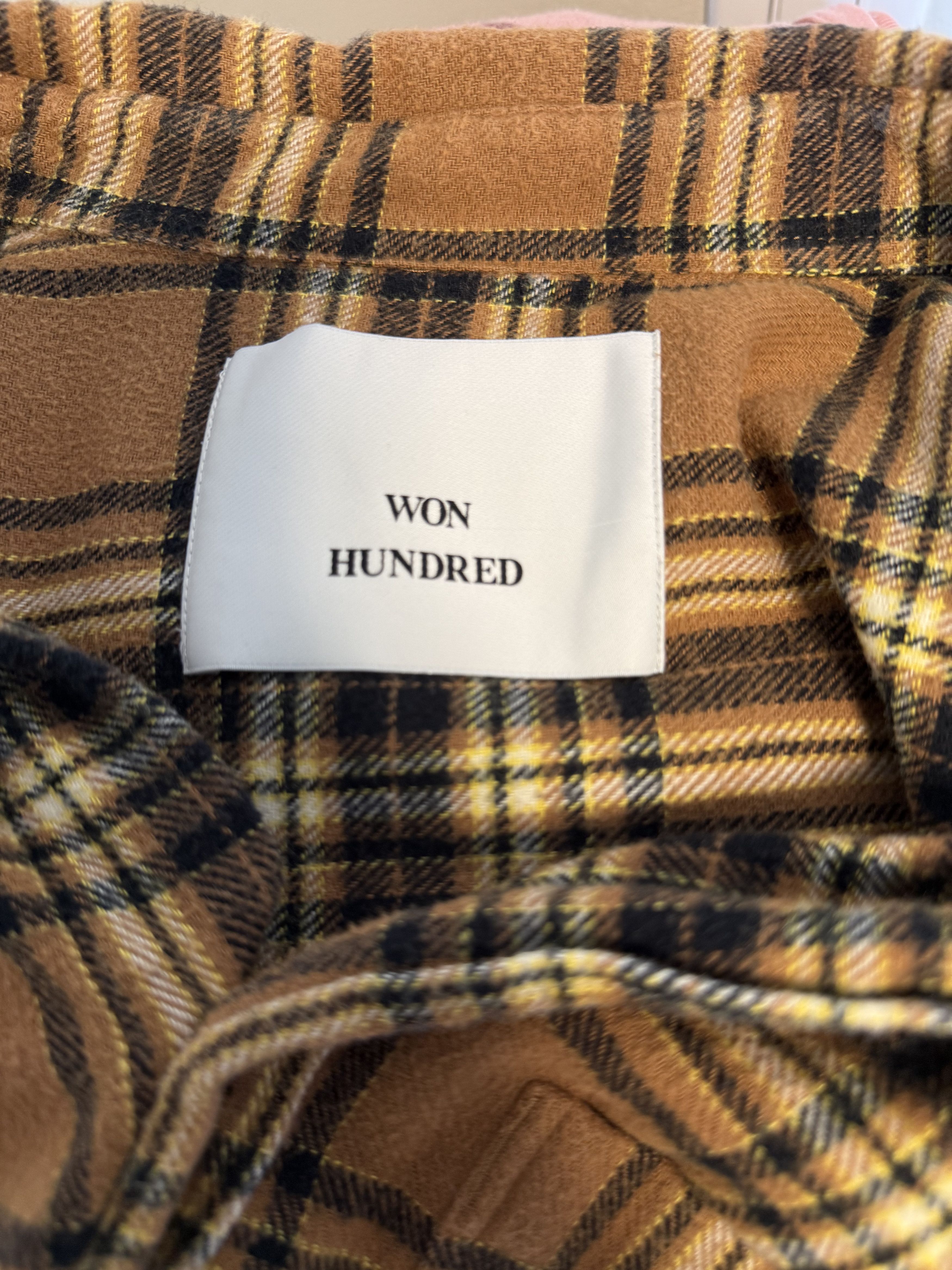 Won Hundred Tan Check Rex Shirt Size US XL / EU 56 / 4 - 3 Thumbnail