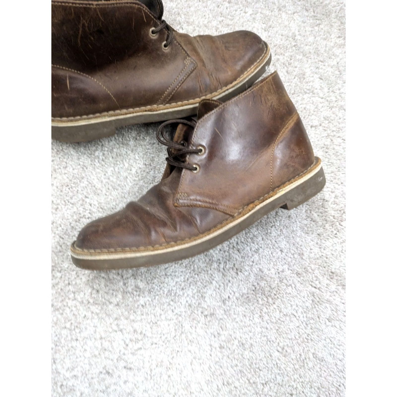 Clarks Clarks Desert Chukka Boot Mens 9 Brown Leather Lace Up Size US M / EU 48-50 / 2 - 2 Thumbnail