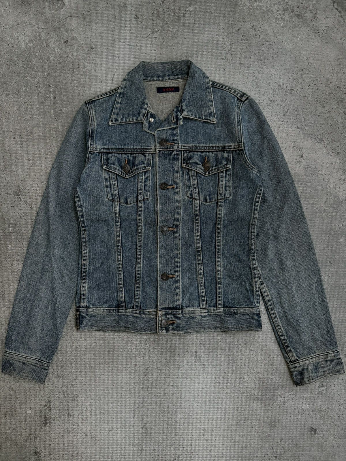 Japanese Brand TRUCKER DENIM BODY FIT ANAP Size S / US 4 / IT 40 - 1 Thumbnail