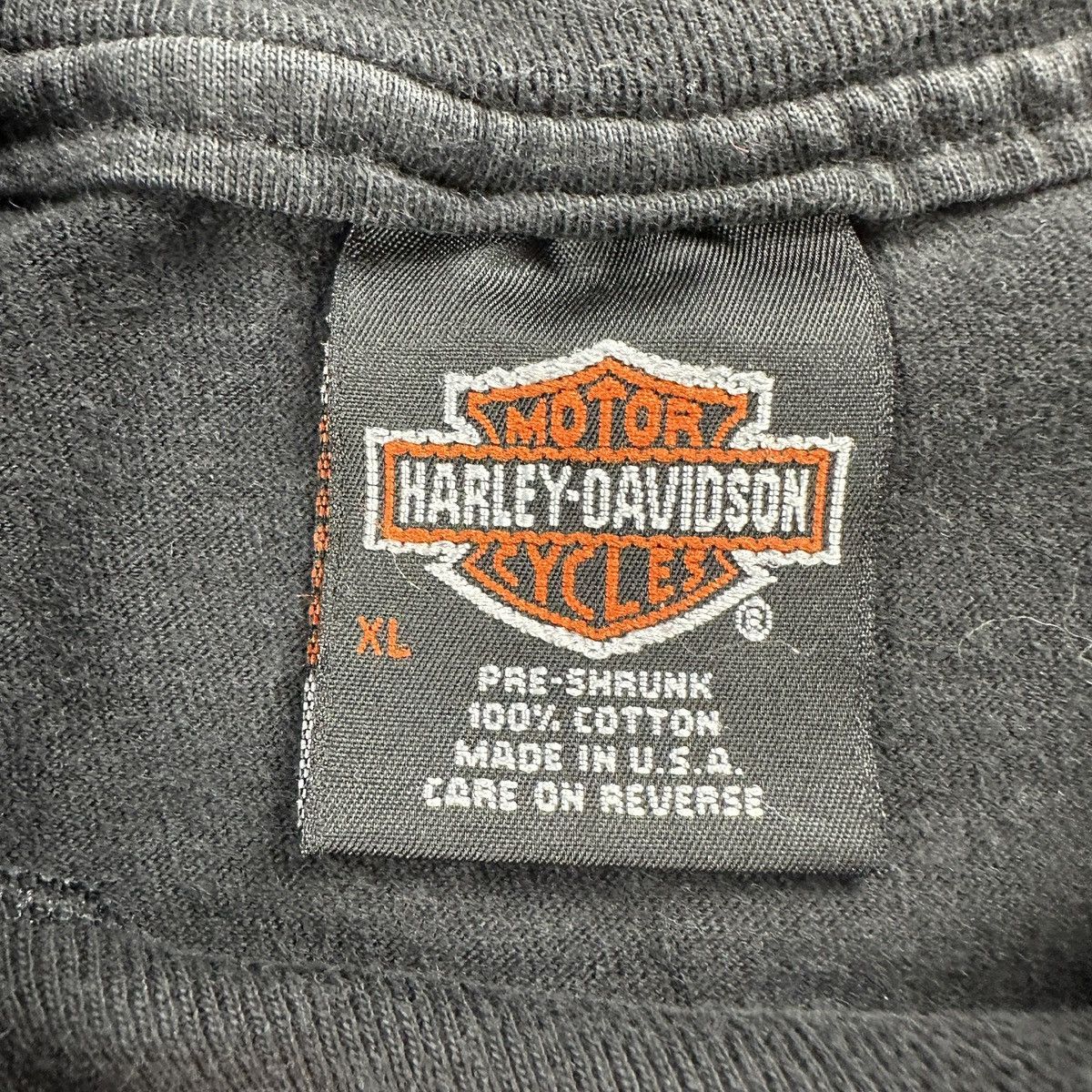 Harley Davidson × Vintage Vintage Harley Davidson T Shirt BLACK Size US XL / EU 56 / 4 - 3 Thumbnail