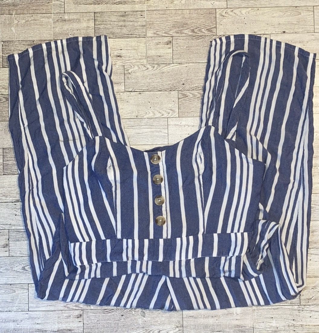 Express Express, Striped, Sleeveless, Backless, Wide Leg Jumper Size 28" / US 6 / IT 42 - 11 Thumbnail