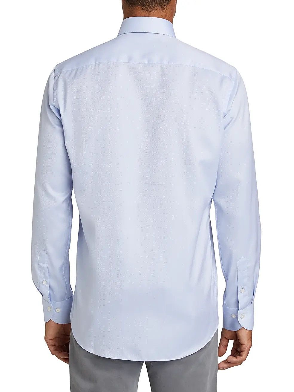 Saks Fifth Avenue Saks Fifth Avenue Men's Blue Dress Shirt Size US M / EU 48-50 / 2 - 2 Thumbnail