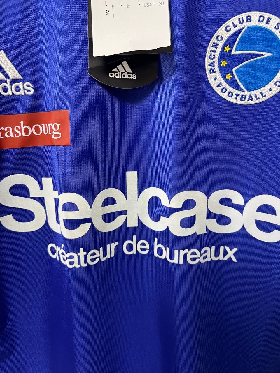 Adidas NWT Strasbourg 2005/2006 Home Mailot Adidas Football Shirt L Size US L / EU 52-54 / 3 - 7 Thumbnail
