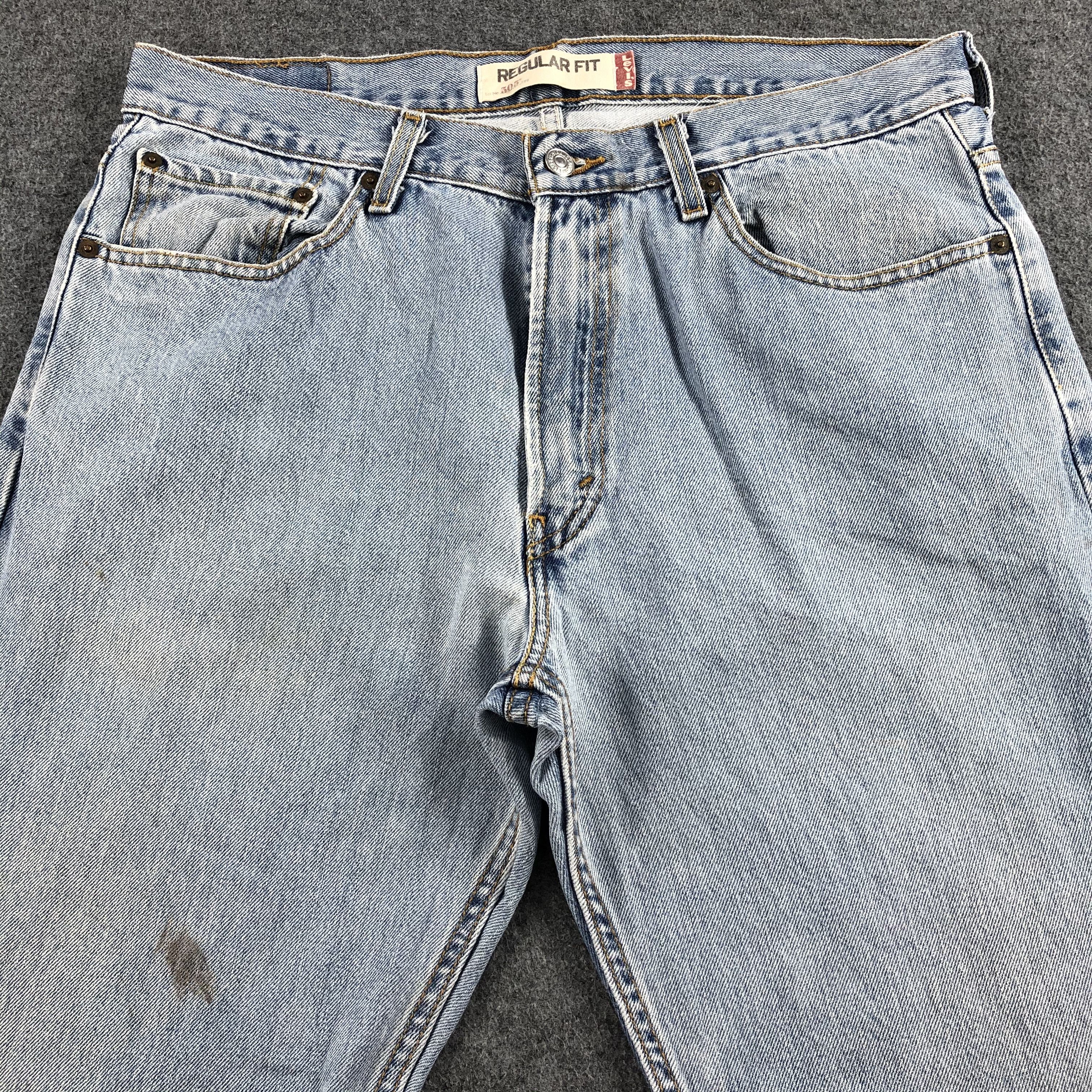 Levi's Vintage Light Wash Levis 505 Jeans-J1625 Size US 35 - 3 Thumbnail