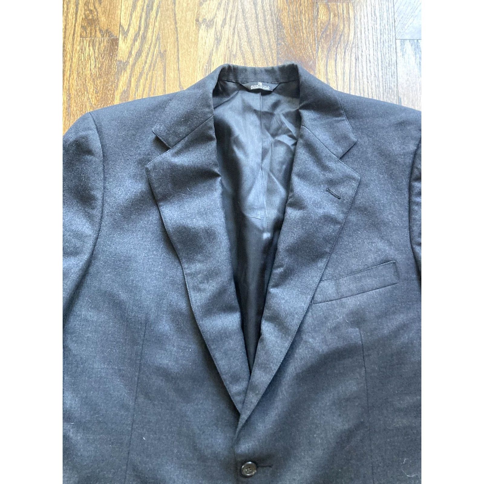Polo Ralph Lauren VINTAGE Polo Ralph Lauren Blazer Mens 44 Wool Dark Gray University Jacket Size US XXL / EU 58 / 5 - 4 Thumbnail
