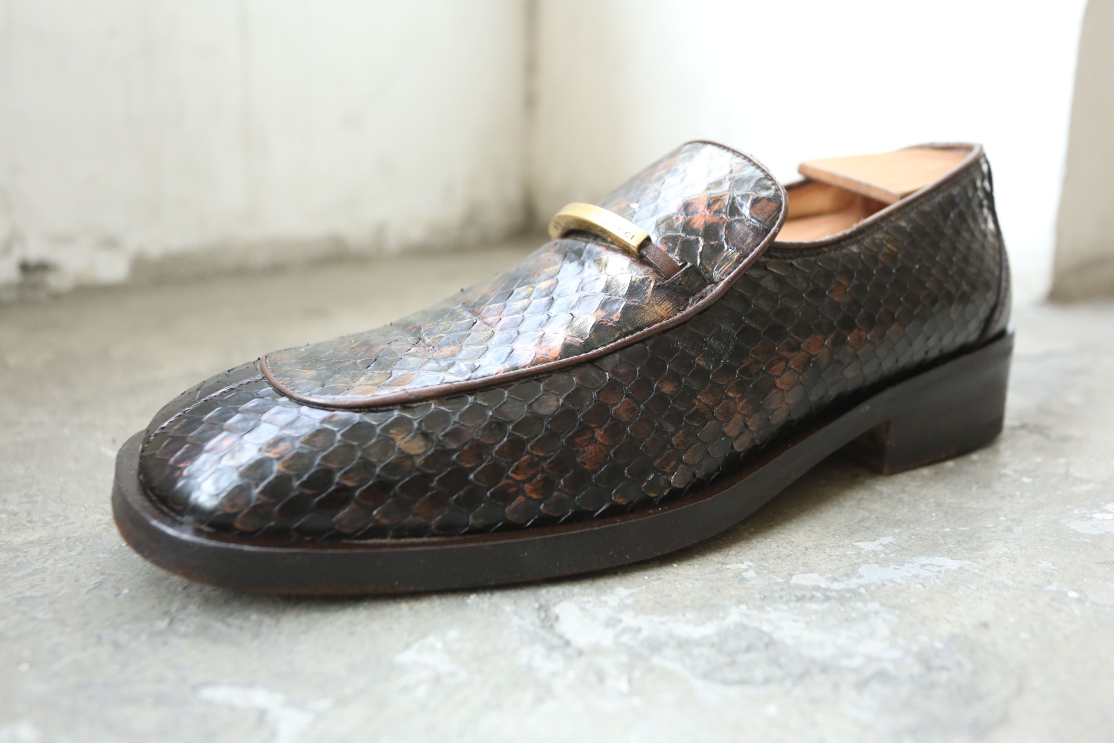 Gucci Gucci - Tom Ford - S/S 97 - Pythonskin Loafers Size US 9.5 / EU 42-43 - 12 Thumbnail