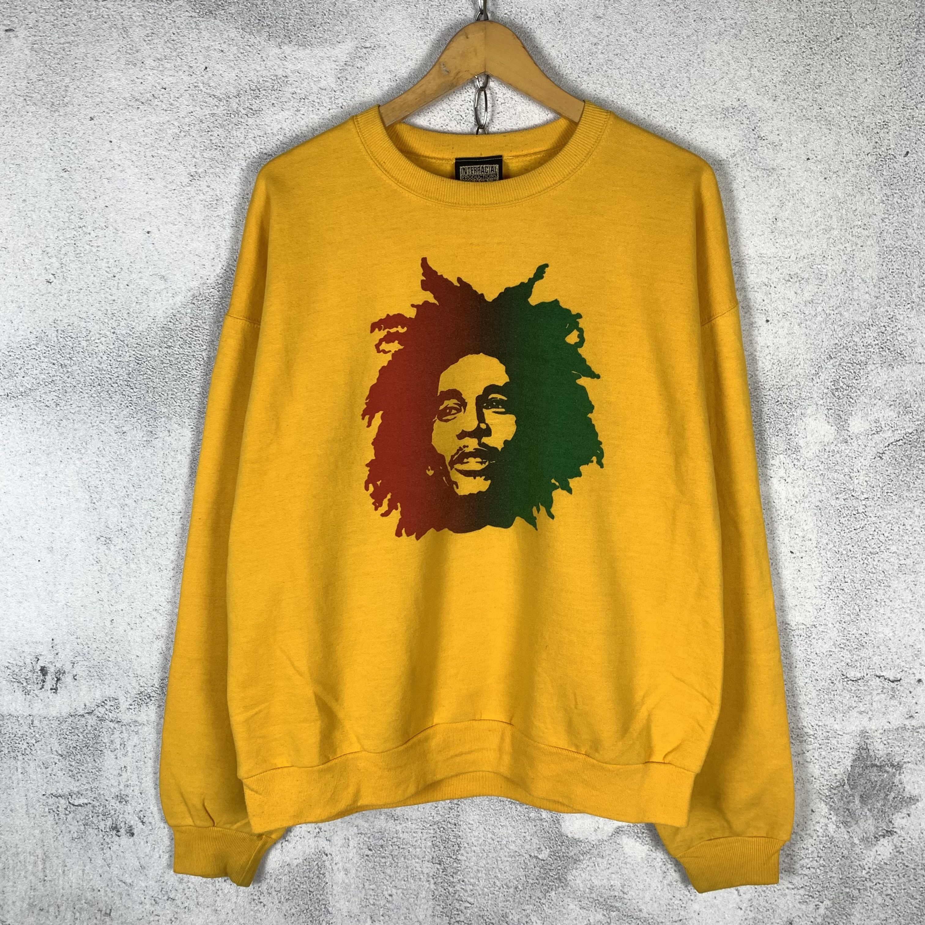 Vintage Bob Marley Interracial Productions Sweatshirt Crewneck Size US L / EU 52-54 / 3 - 1 Thumbnail