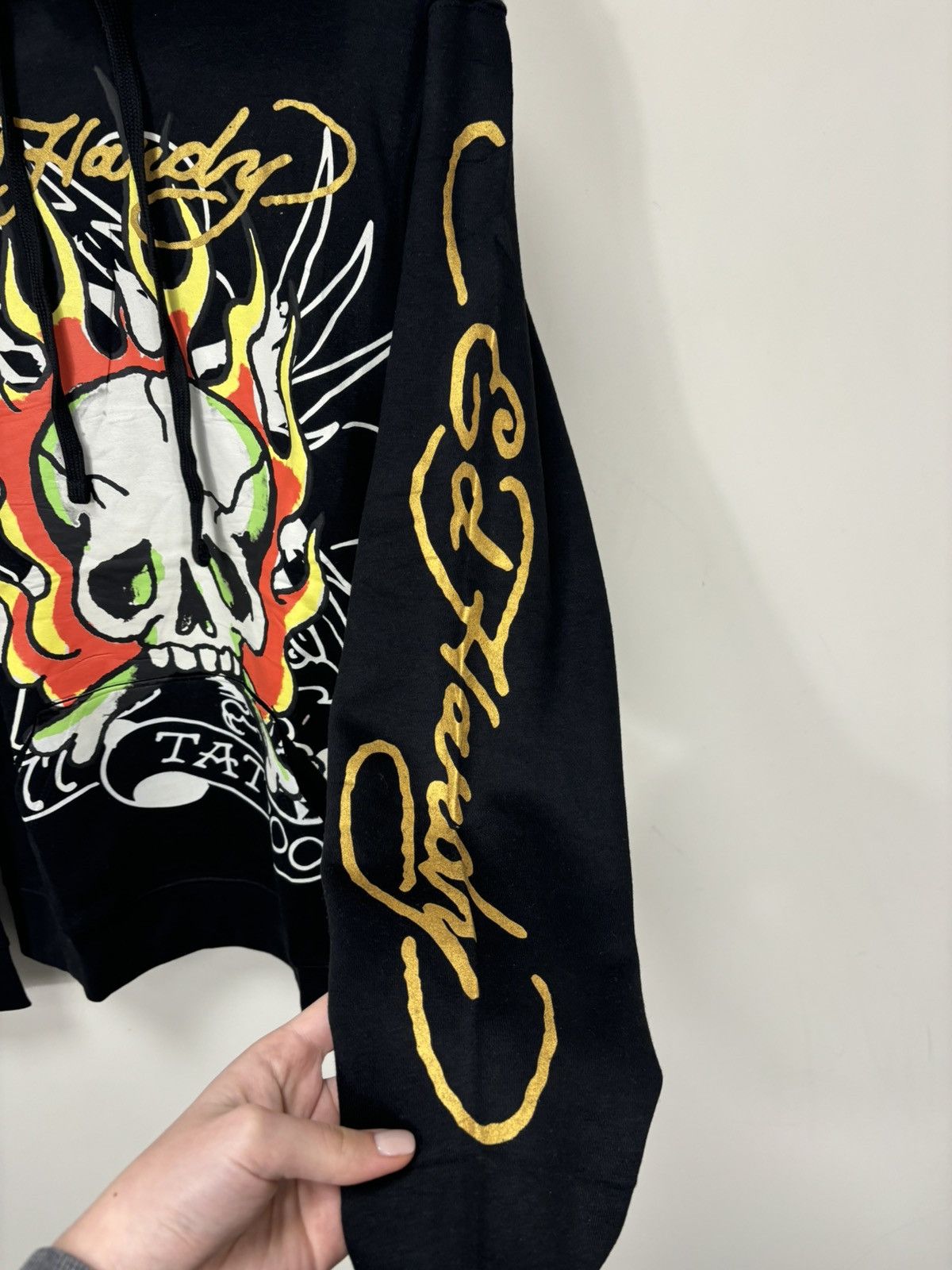 Ed Hardy Ed Hardy Tattoo Skull Black Big Logo NEW Y2K Hype Hoodie Size US S / EU 44-46 / 1 - 10 Thumbnail