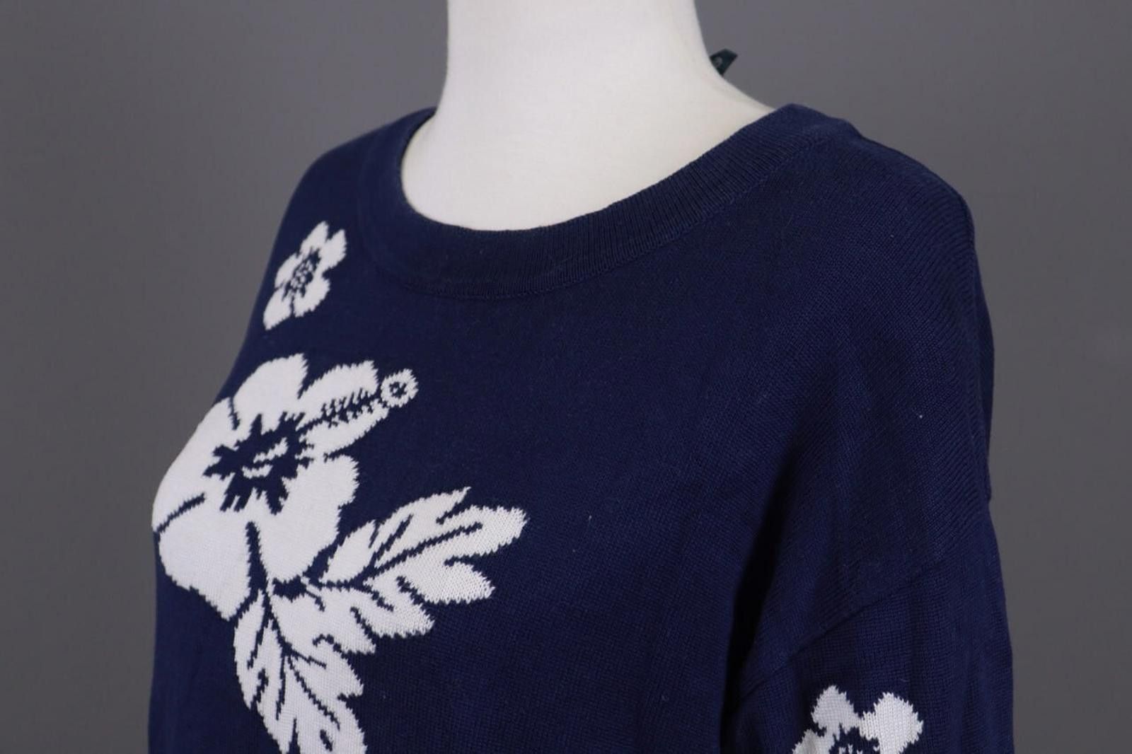 Escada Escada Margaretha Ley Blue Floral Dress Size 36 Size M / US 6-8 / IT 42-44 - 8 Thumbnail