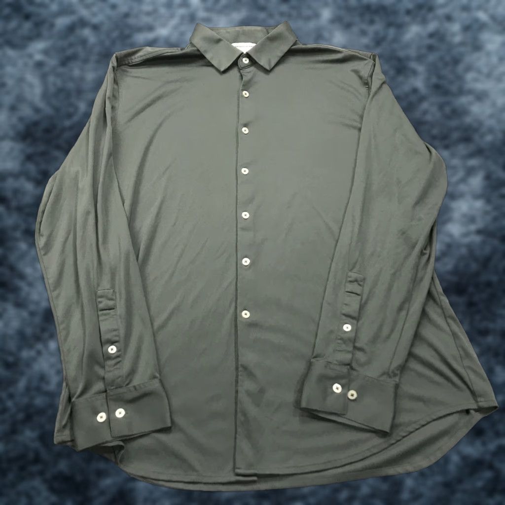 Vintage Ministry of Supply Shirt Mens XL Green Solid Preppy Button-Up Size US XL / EU 56 / 4 - 1 Thumbnail