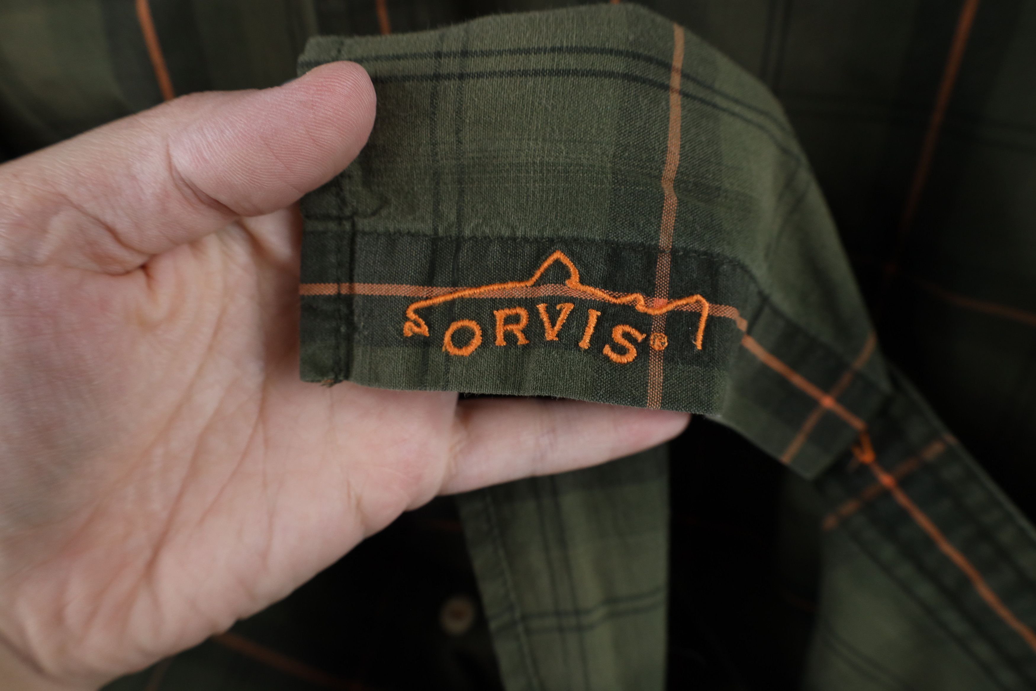 Orvis × Vintage Orvis Trout Bum Double Pocket Collared Button Shirt Plaid Size US XXL / EU 58 / 5 - 4 Thumbnail