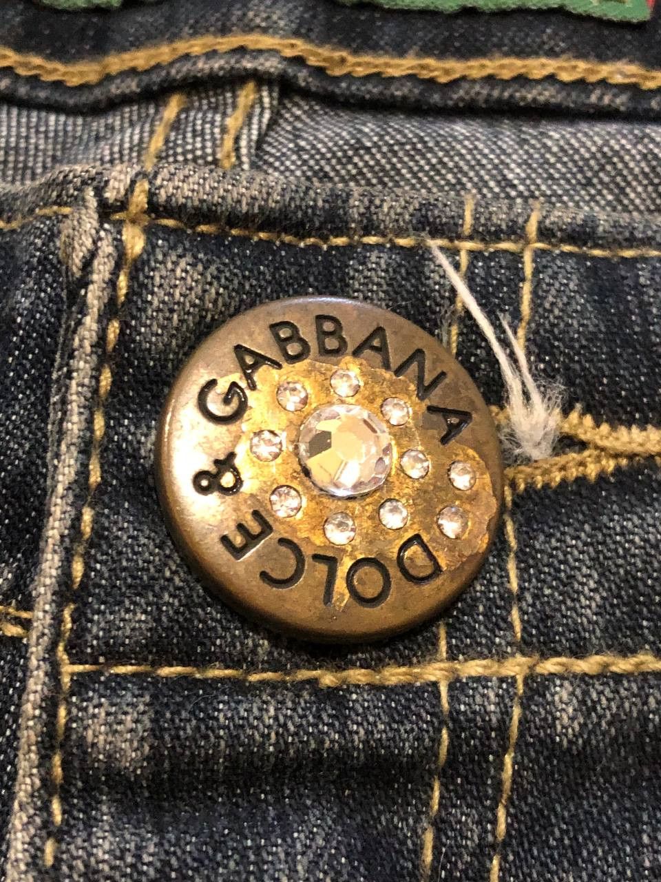 Dolce & Gabbana blue jeans Vintage Y2K Dolce&Gabbana luxury Denim pants Size 29" - 8 Thumbnail