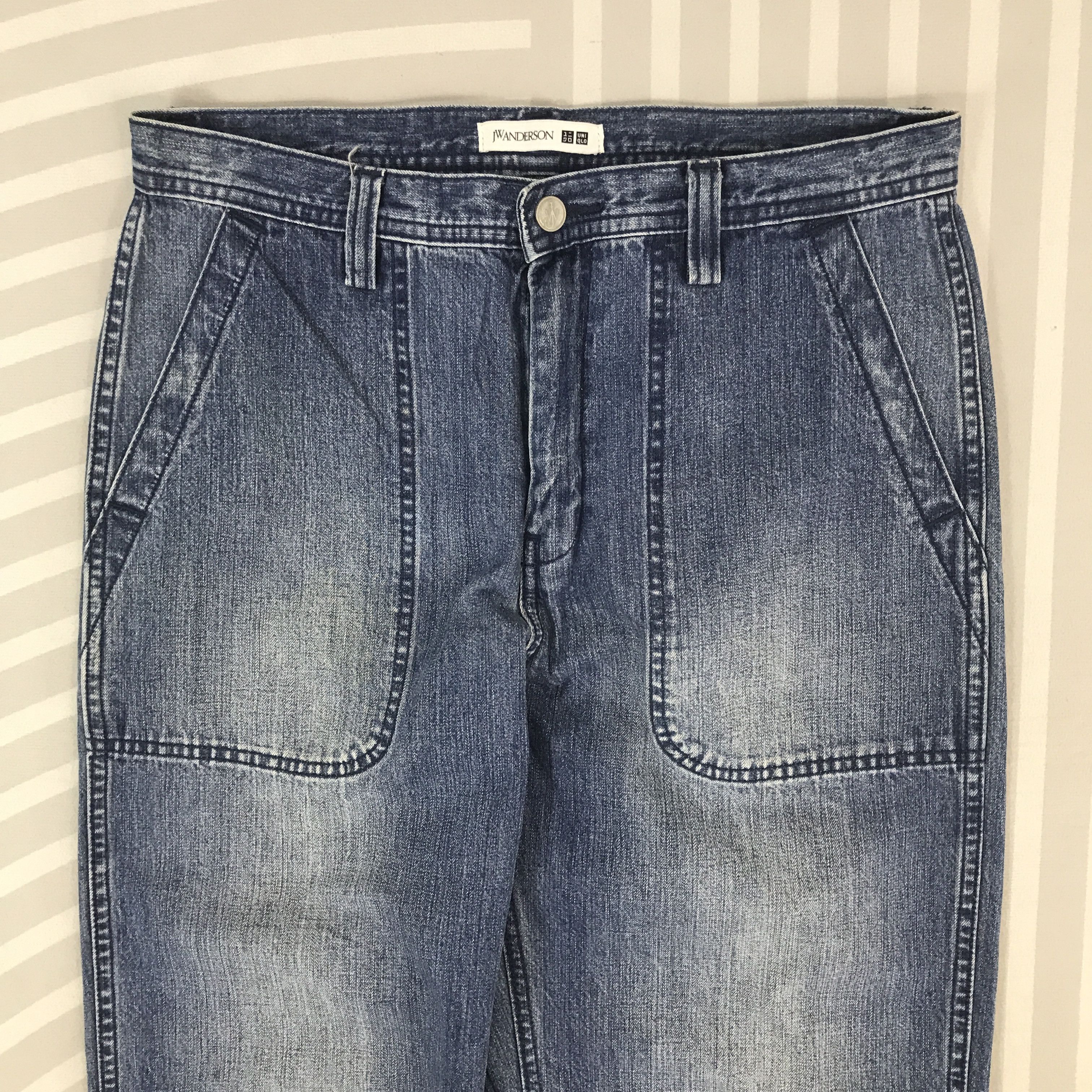 JW Anderson Vintage JW Anderson X Uniqlo Denim design Baggy pants Size US 32 / EU 48 - 2 Thumbnail