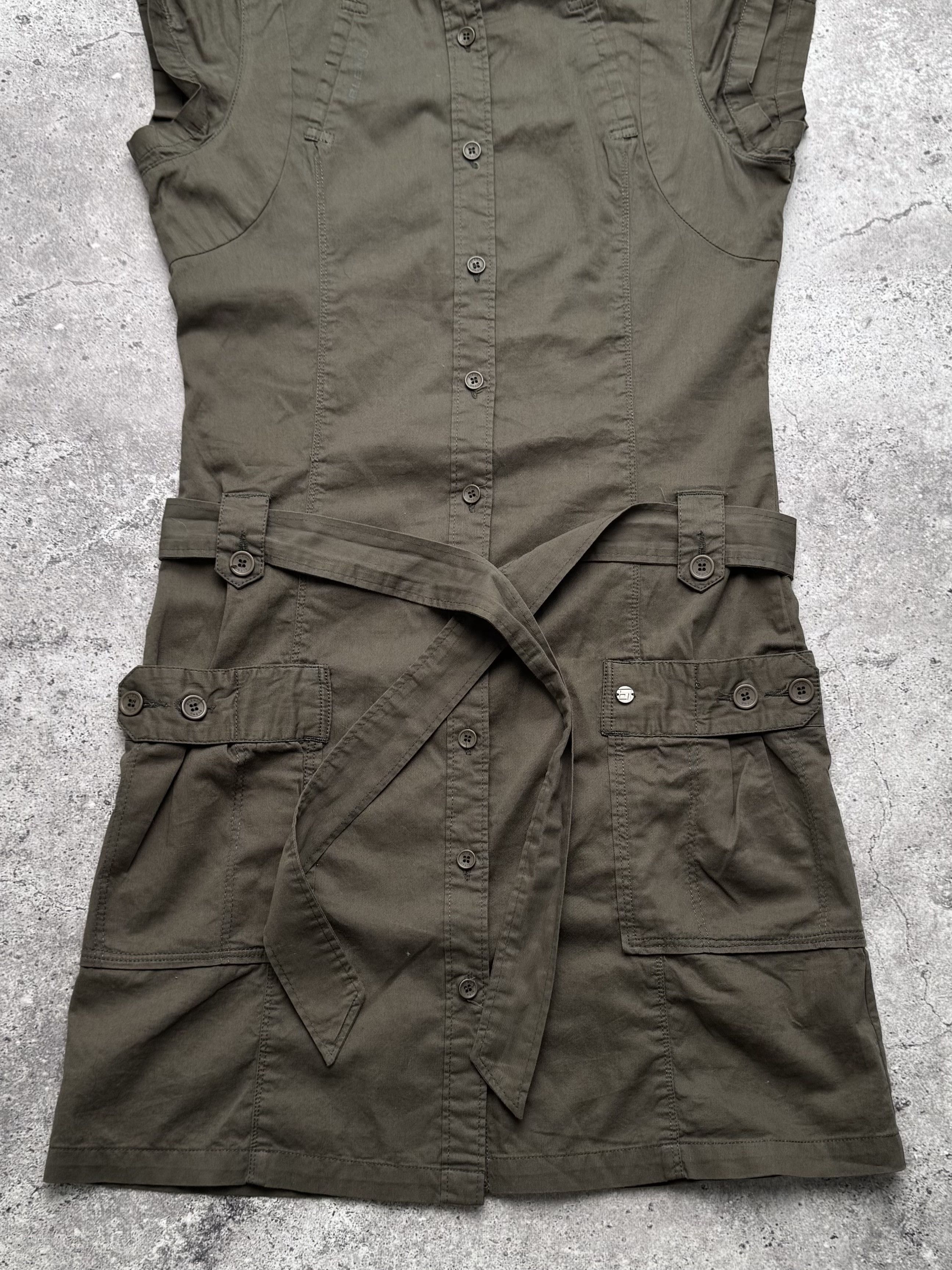 Vintage Vintage Utility Cargo Dress C20 Size S / US 4 / IT 40 - 3 Thumbnail