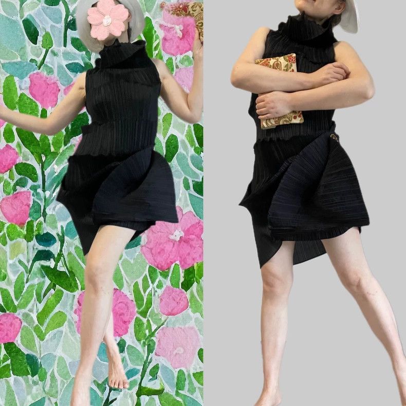 Issey Miyake Issey Miyake size:2 Black main line spiral staircase dress Size M / US 6-8 / IT 42-44 - 5 Thumbnail
