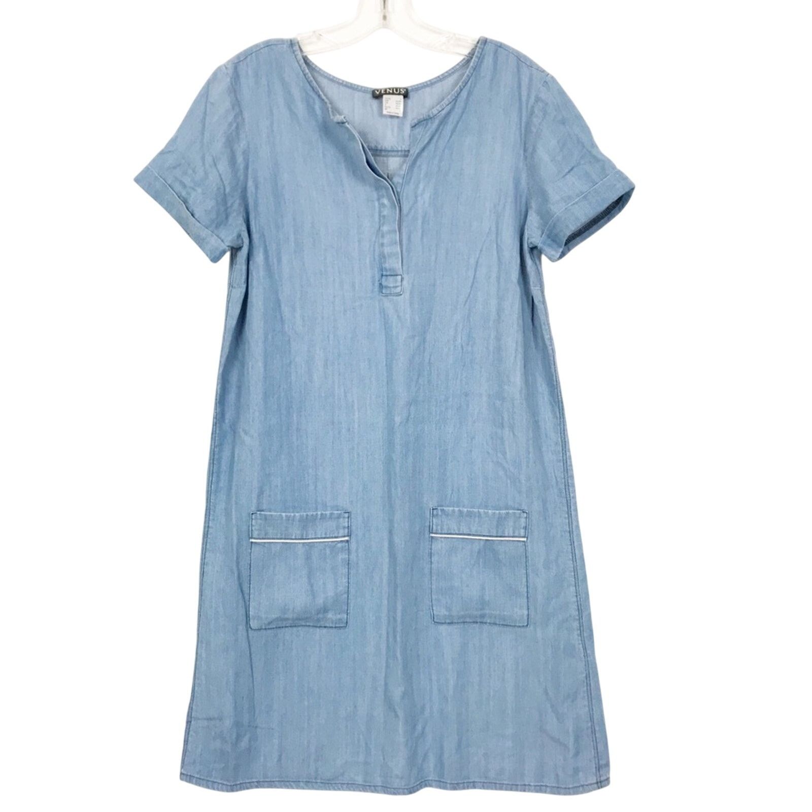 Other Venus Chambray Short Sleeve Dress Size S / US 4 / IT 40 - 8 Thumbnail