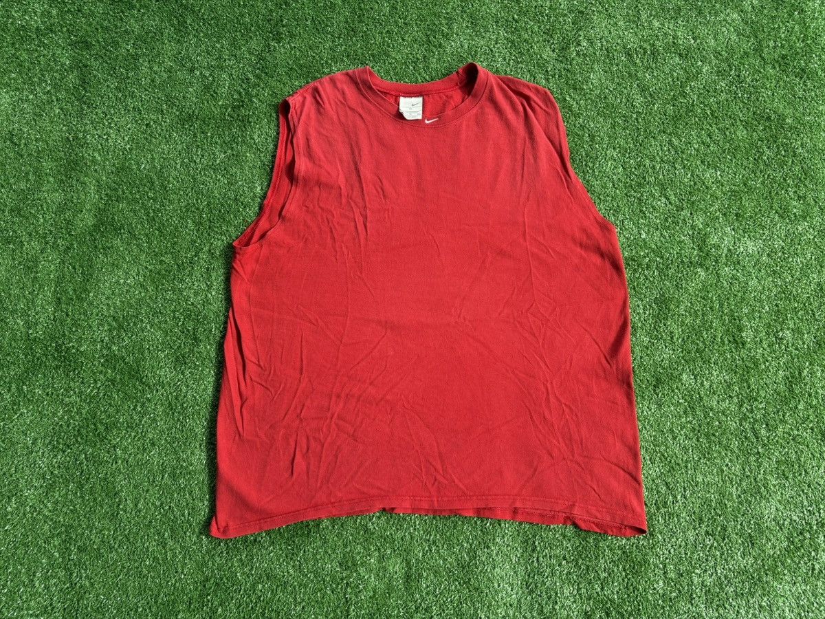 Nike × Vintage Vintage Y2K Nike Sleeveless shirt Size US XL / EU 56 / 4 - 1 Thumbnail