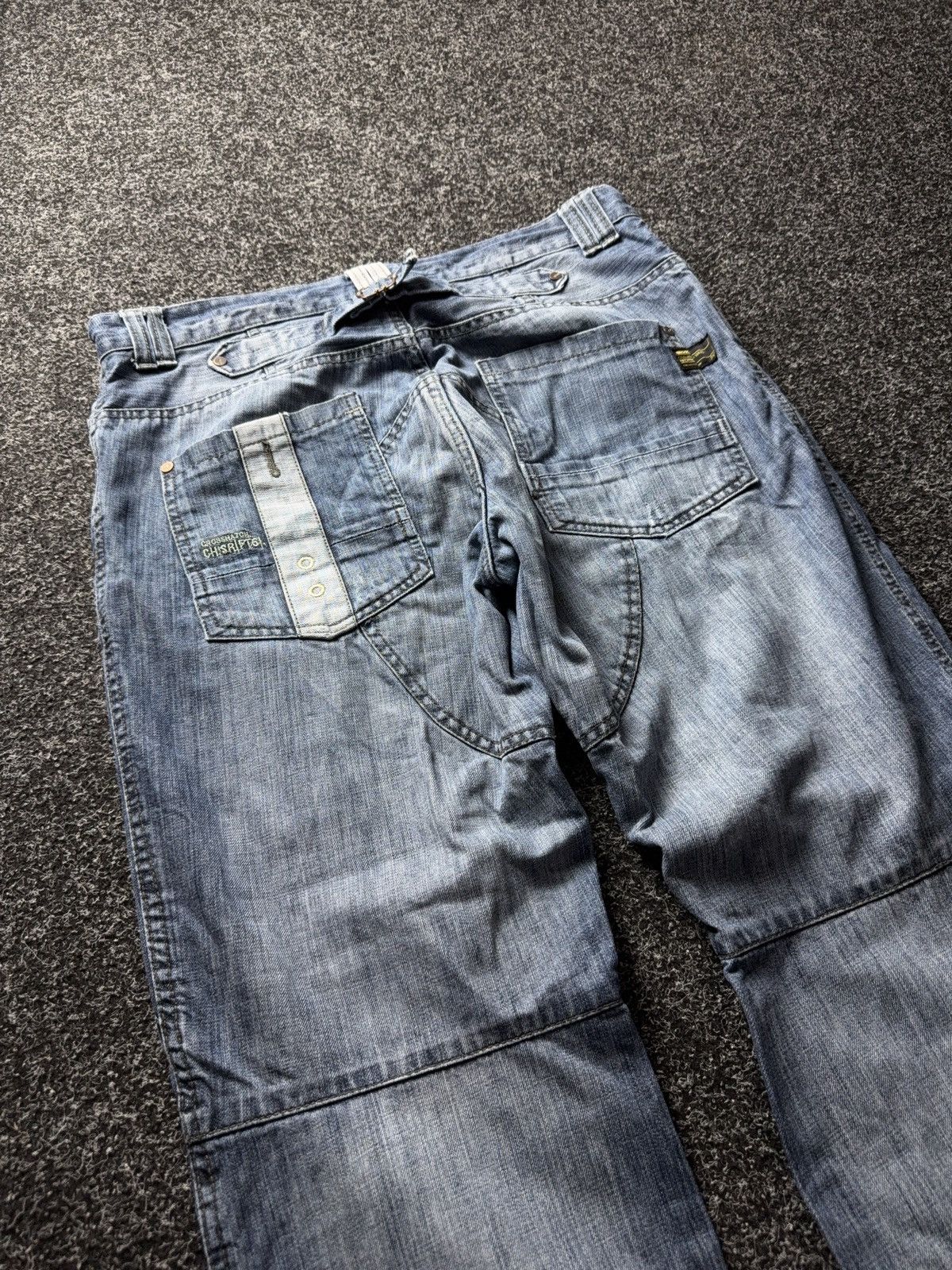 Vintage Y2K Retro Rap Cargo Denim Baggy Distressed Streetwear Size US 36 / EU 52 - 18 Thumbnail