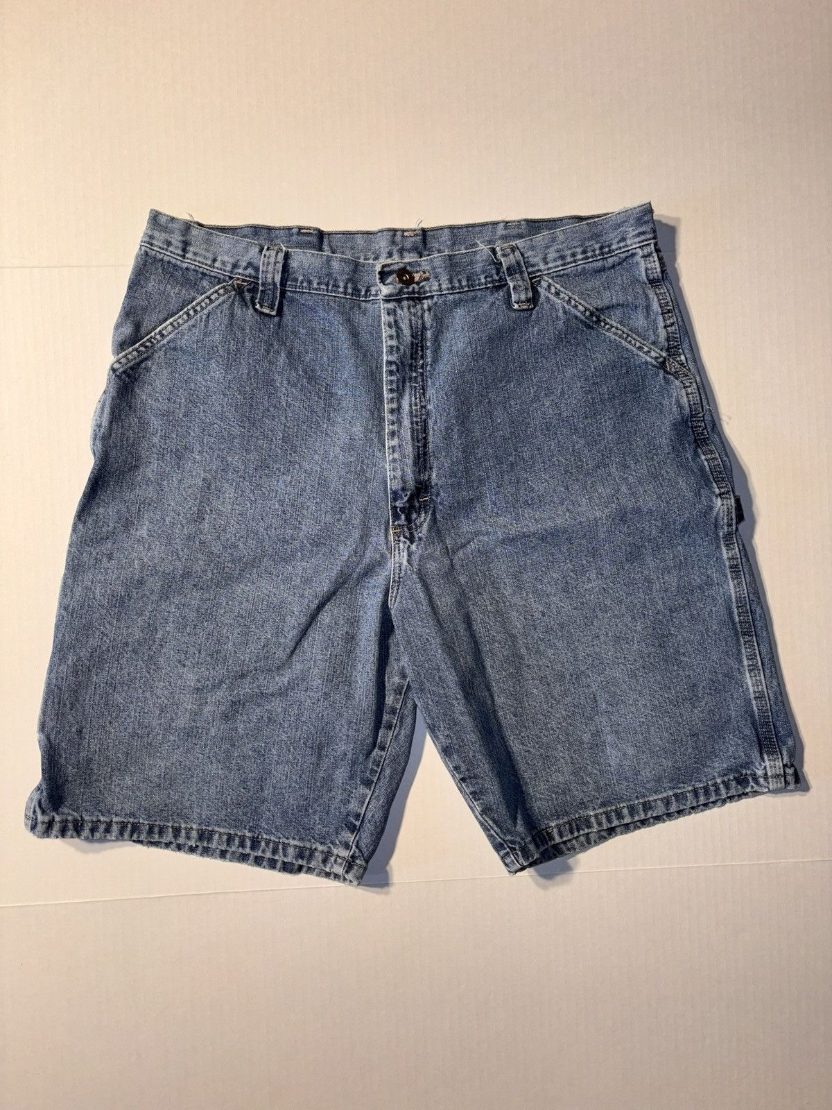 Wrangler Vtg Wrangler Carpenter Denim Shorts Y2K Jorts Workwear 38 Size US 38 / EU 54 - 1 Thumbnail