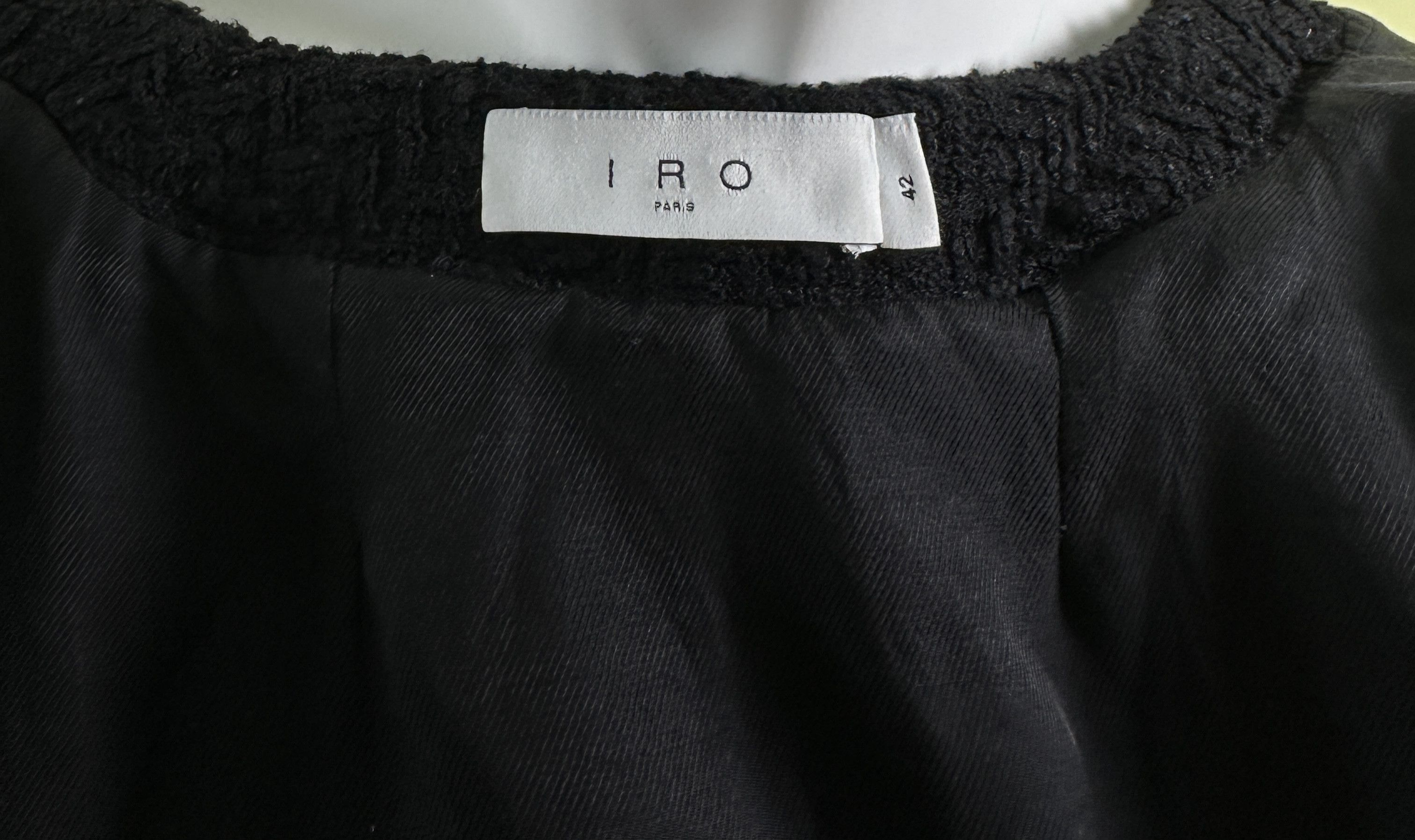 Iro Black tweed blazer Size L / US 10 / IT 46 - 6 Thumbnail