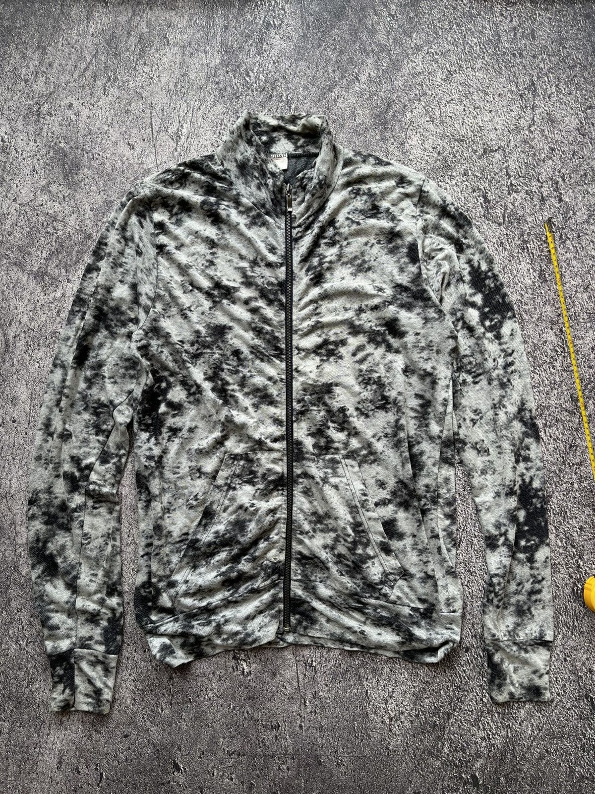 Japanese Brand Y2K Unknow Brand acid wash grunge zip cotton bomber Size US XL / EU 56 / 4 - 1 Thumbnail