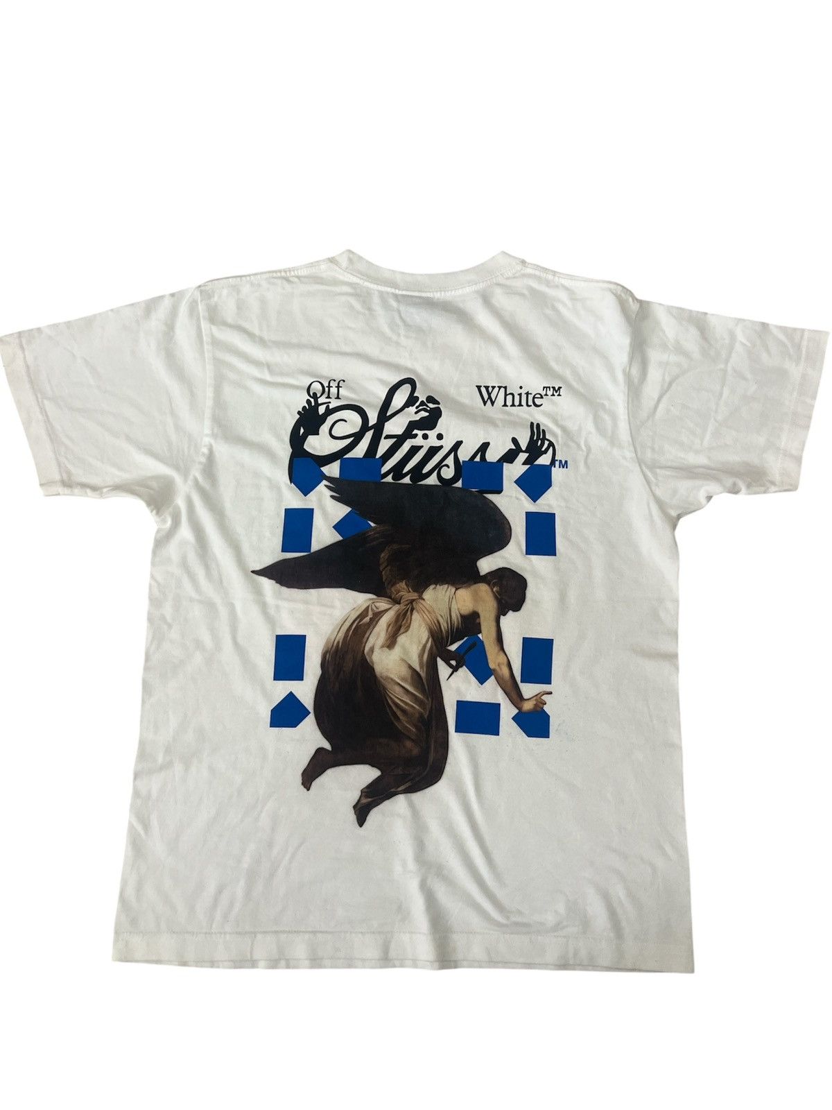 Stussy Stussy X Virgil Abloh Off-White T-Shirt Skate Surf NWOT Size US M / EU 48-50 / 2 - 2 Thumbnail