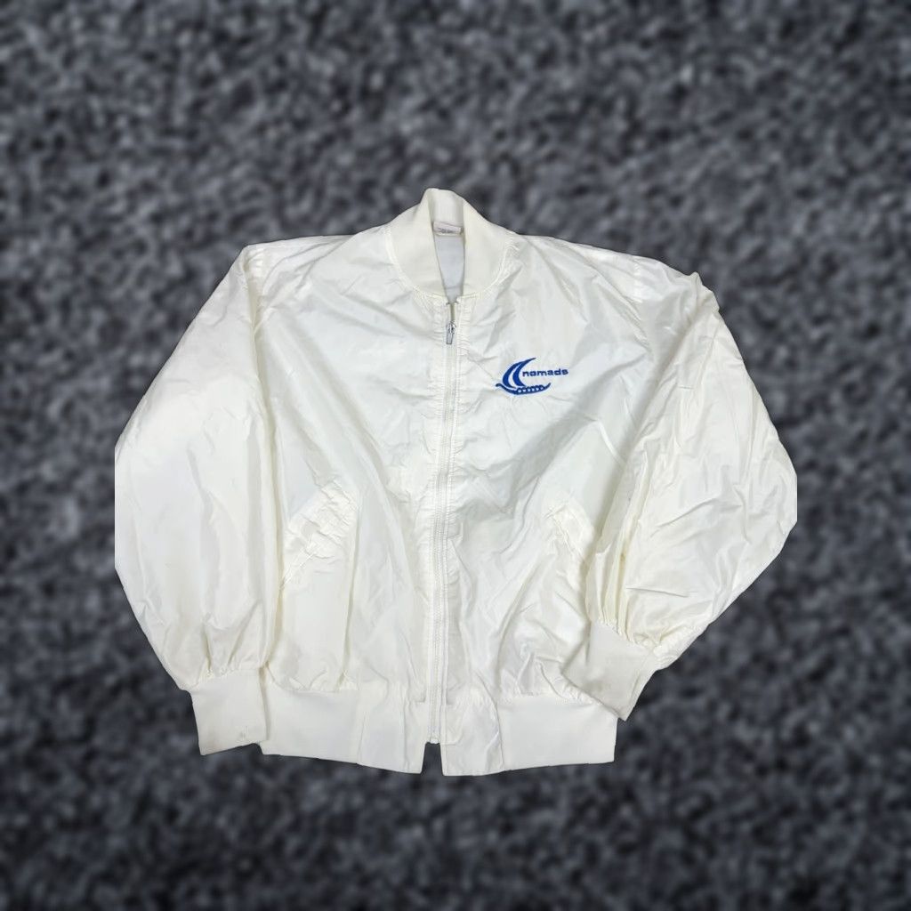 Vintage VINTAGE Birdie Jacket Mens M White Nomads Bomber Full Zip Nylon Golf USA Size US M / EU 48-50 / 2 - 1 Thumbnail