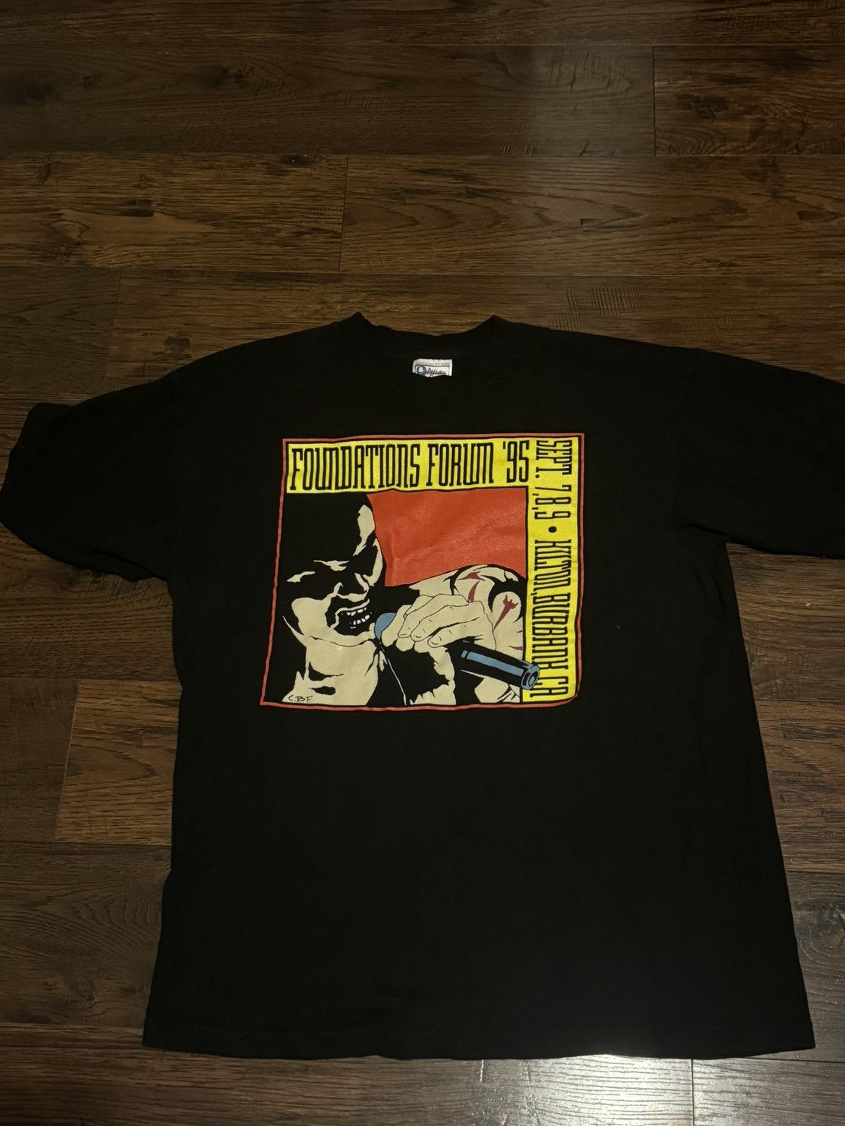Japanese Brand × Vintage Authentic 1995 Foundations Forum tee Size US L / EU 52-54 / 3 - 1 Thumbnail
