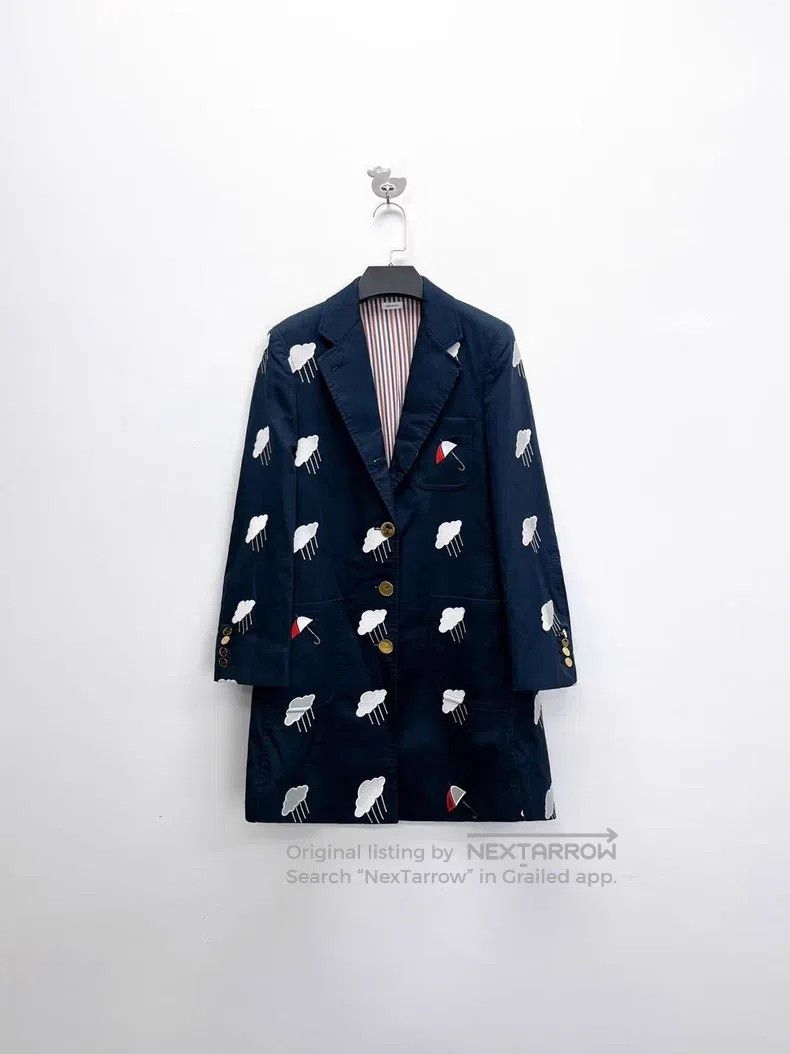 Thom Browne Thom Browne Navy Blue Suit Style Trench Coat Jacket Size M / US 6-8 / IT 42-44 - 1 Thumbnail