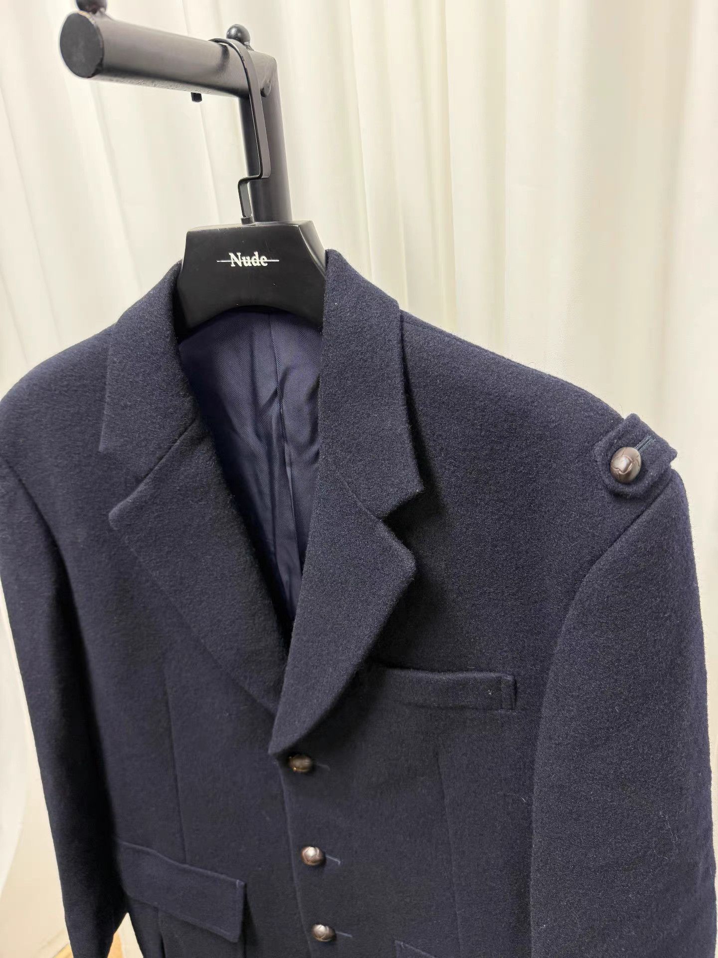 Yohji Yamamoto Yohji Yamamoto Wooden Button Wool Jacket K20 Size US S / EU 44-46 / 1 - 3 Thumbnail