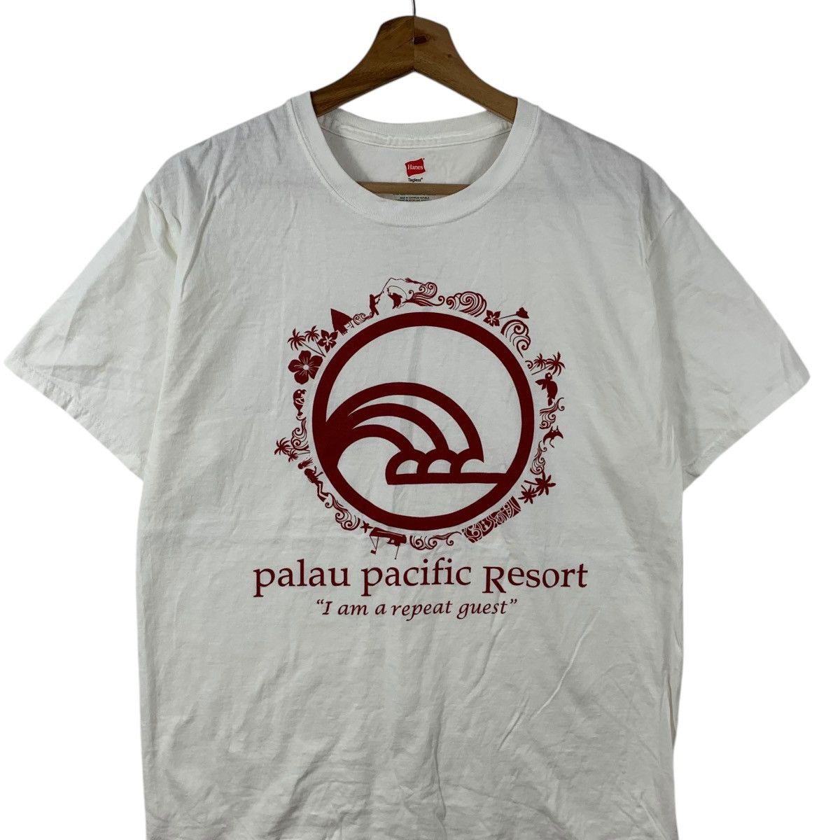 Vintage Vintage PALAU PACIFIC RESORT I Am A Repeat Guest M Tee Size US M / EU 48-50 / 2 - 3 Thumbnail
