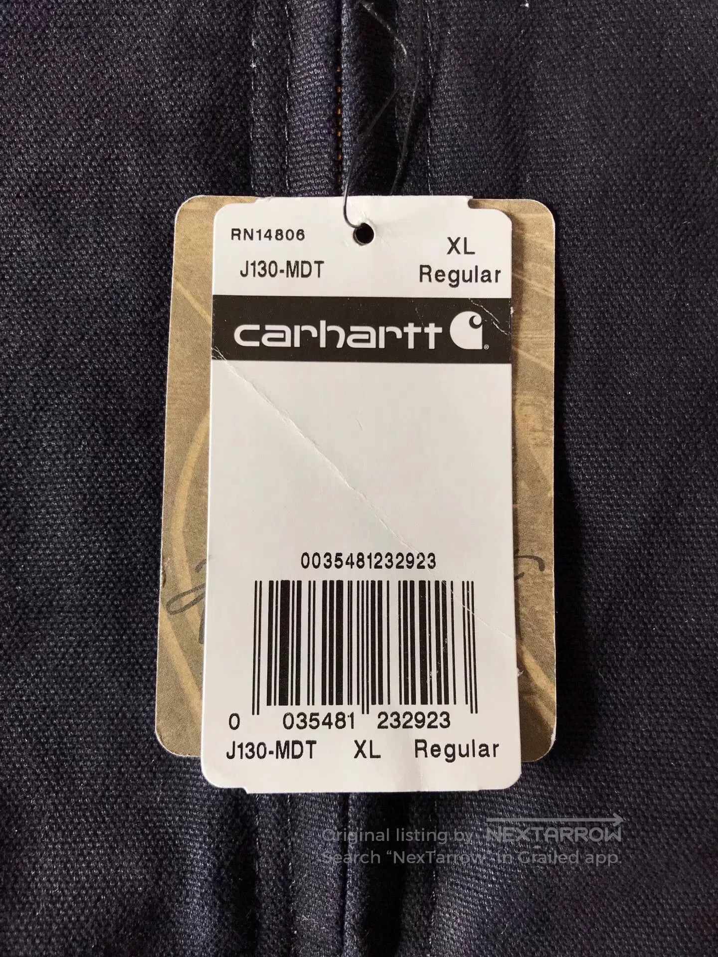 Carhartt Carhartt J130 Washed Canvas Hooded Jacket. Size US XL / EU 56 / 4 - 8 Thumbnail
