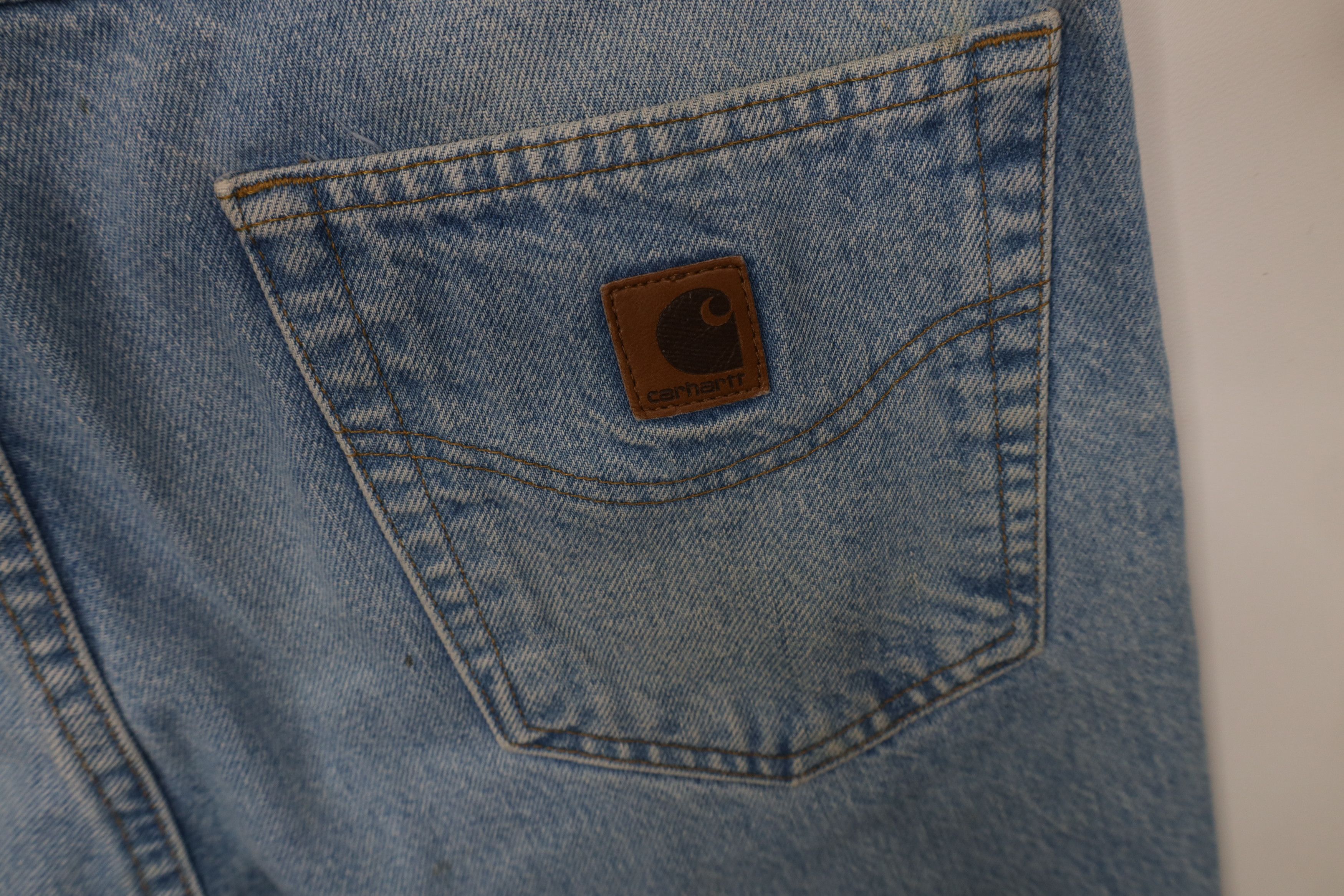 Carhartt Vintage 90s Carhartt Straight Leg Denim Jeans Blue Cotton Size US 36 / EU 52 - 16 Thumbnail