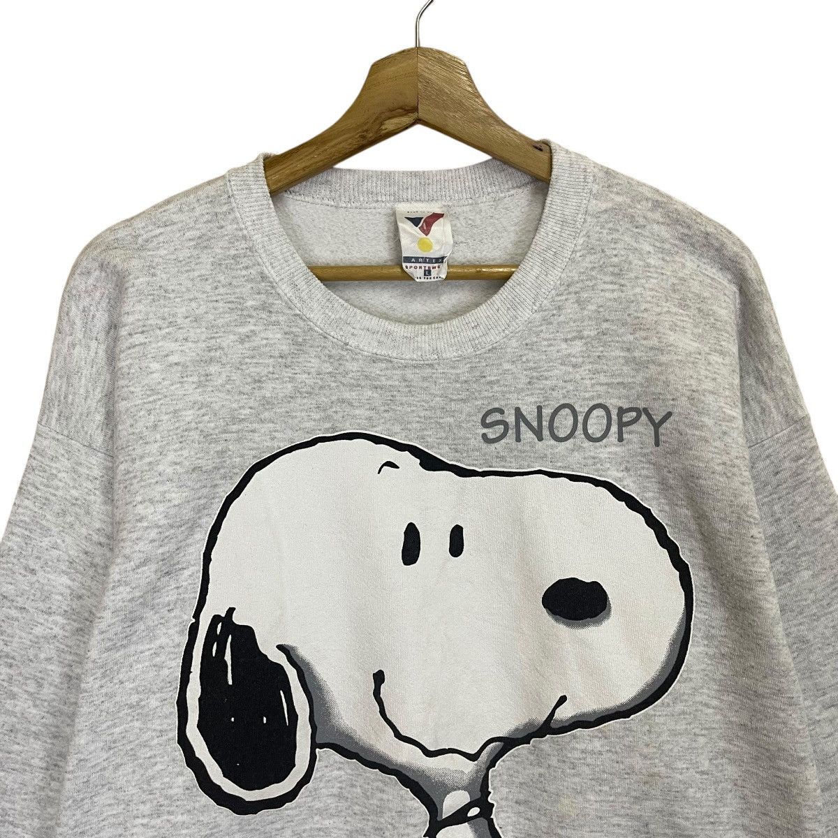 Peanuts × Vintage × Warner Bros Vintage 90s Snoopy Big Logo Crewneck Sweatshirt Size US M / EU 48-50 / 2 - 4 Thumbnail