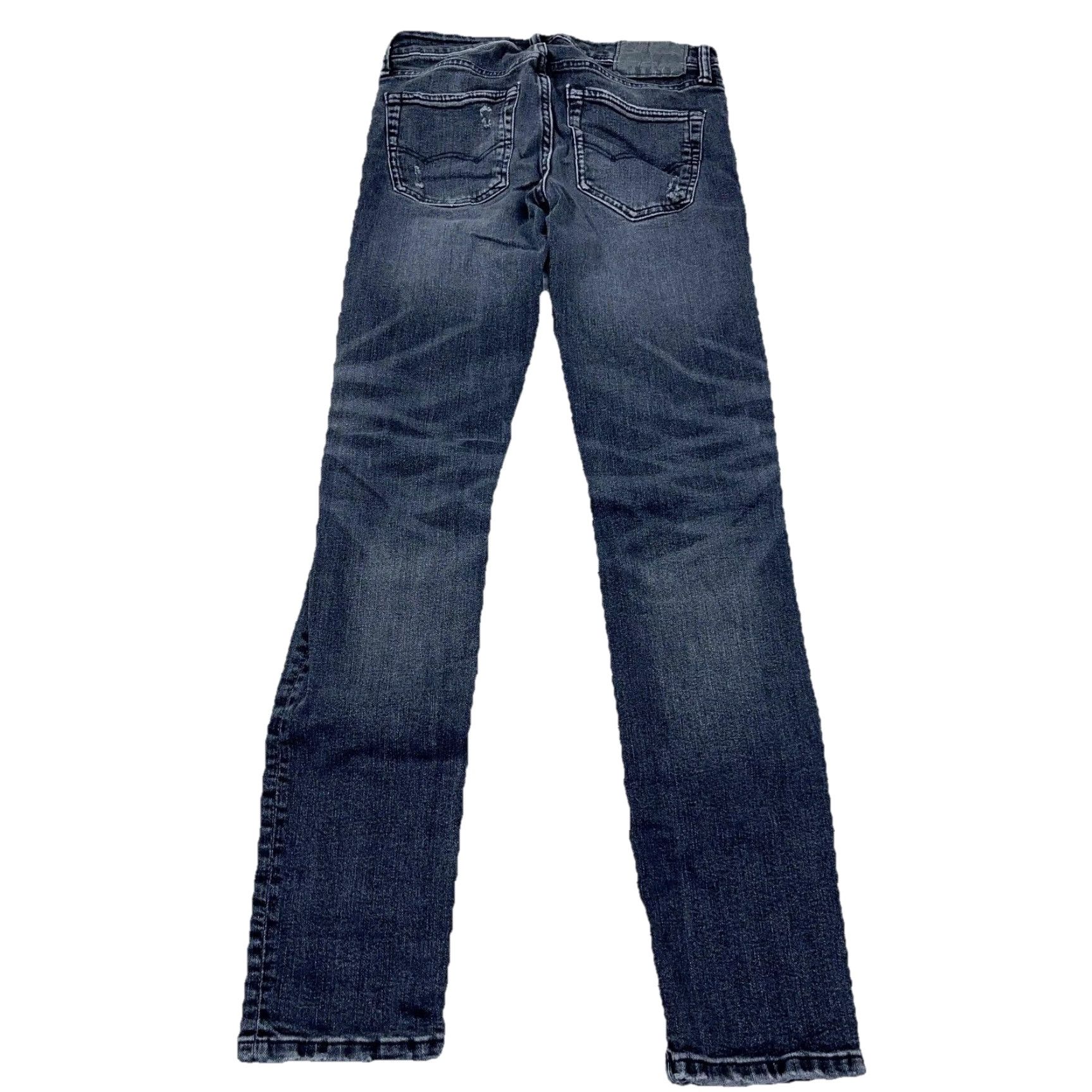 American Eagle Outfitters American Eagle Outfitters Jeans Men Slim Black Denim 28x32 Straight Stretch Distressed Pockets 5-Pocket Logo Belt Loops Holiday: NA Size US 28 / EU 44 - 2 Thumbnail