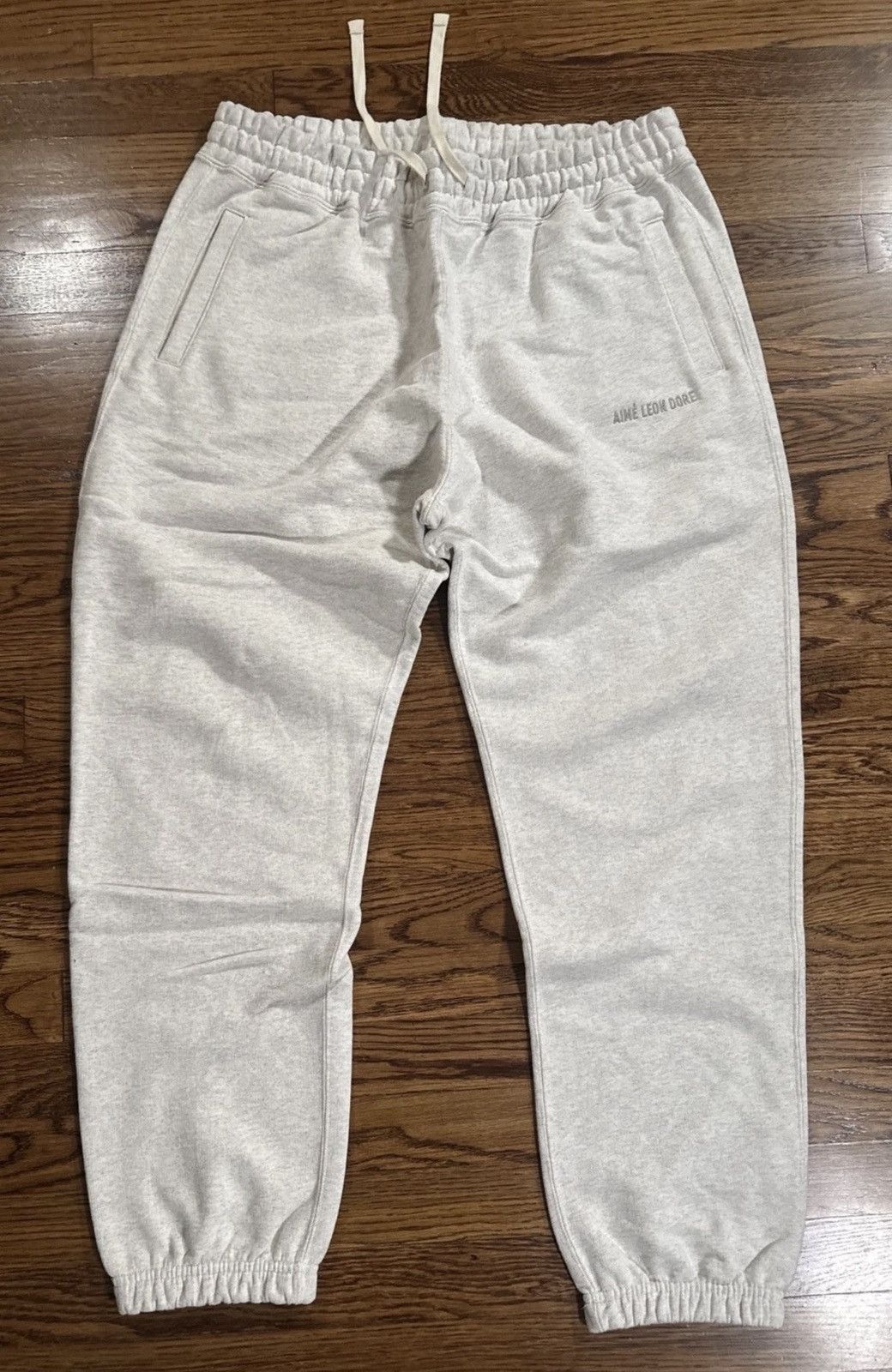 Aime Leon Dore Aime Leon Dore Gray Embroidered Logo Jogger Sweatpants XL Size US 36 / EU 52 - 2 Thumbnail