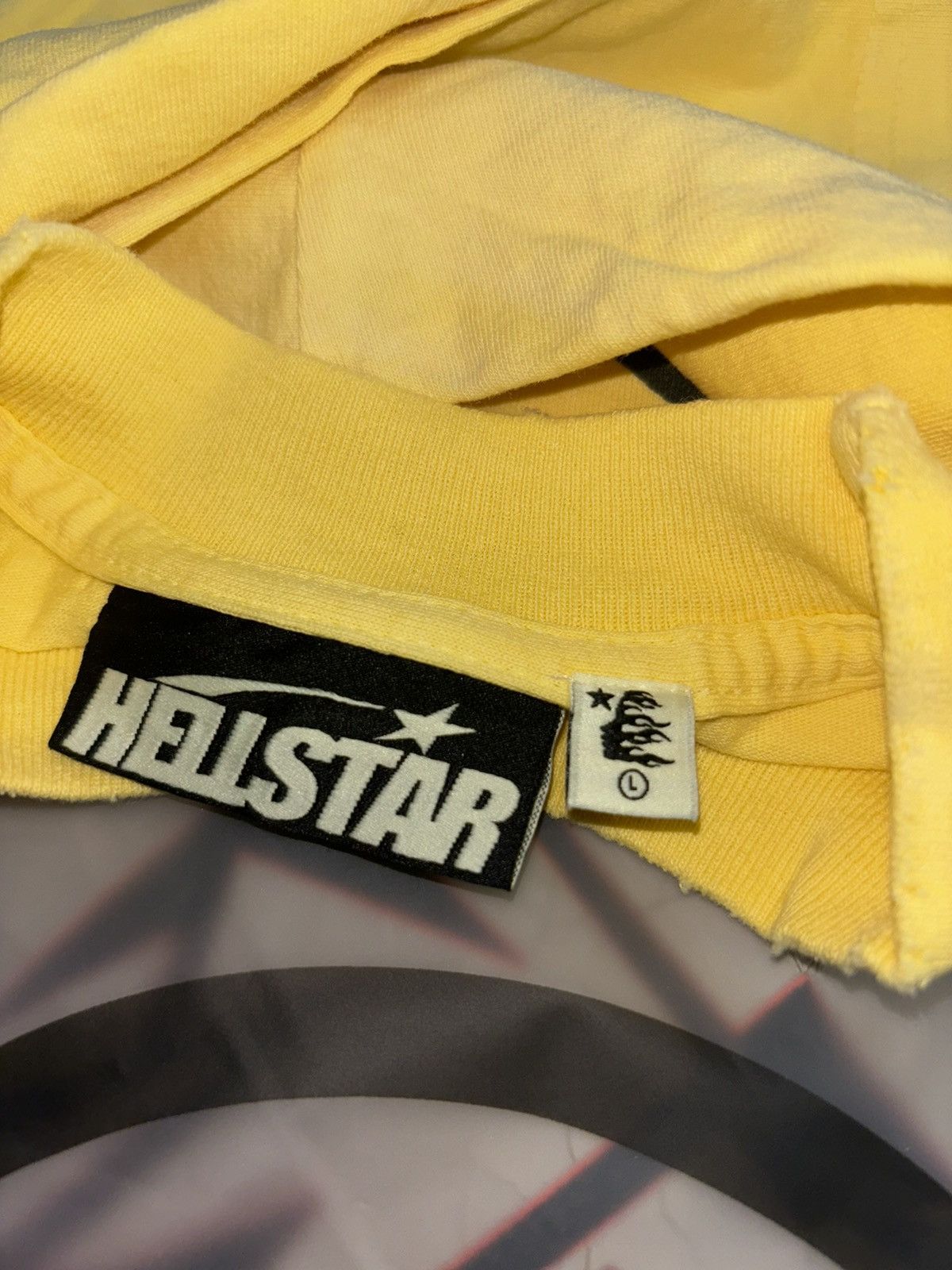 HELLSTAR Hellstar Yellow Crack Print Tee Size US L / EU 52-54 / 3 - 3 Thumbnail