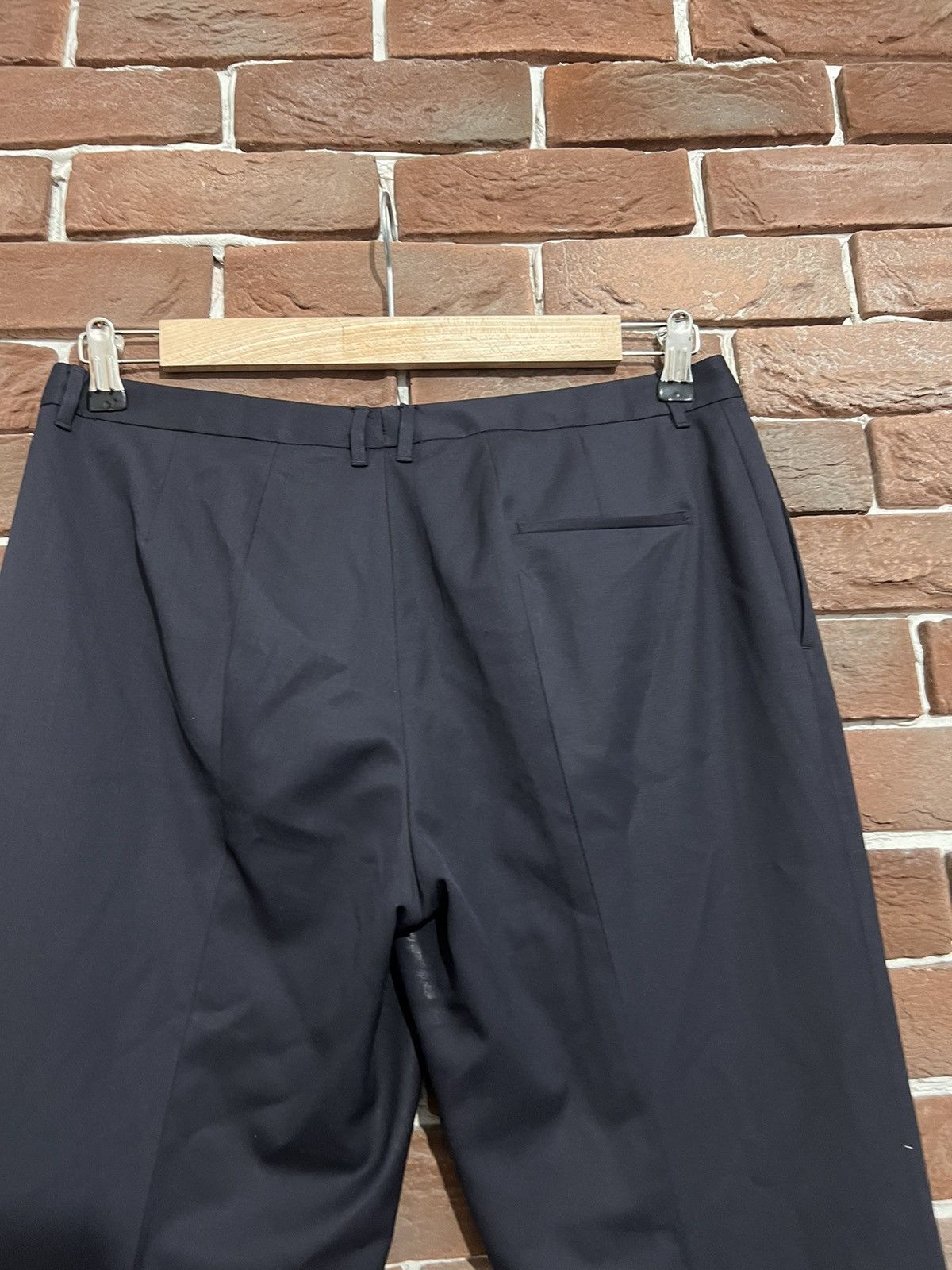 Jil Sander × Uniqlo JIL SANDER Virgin Wool Navy Casual Pants Designer Quality Size US 28 / EU 44 - 6 Thumbnail