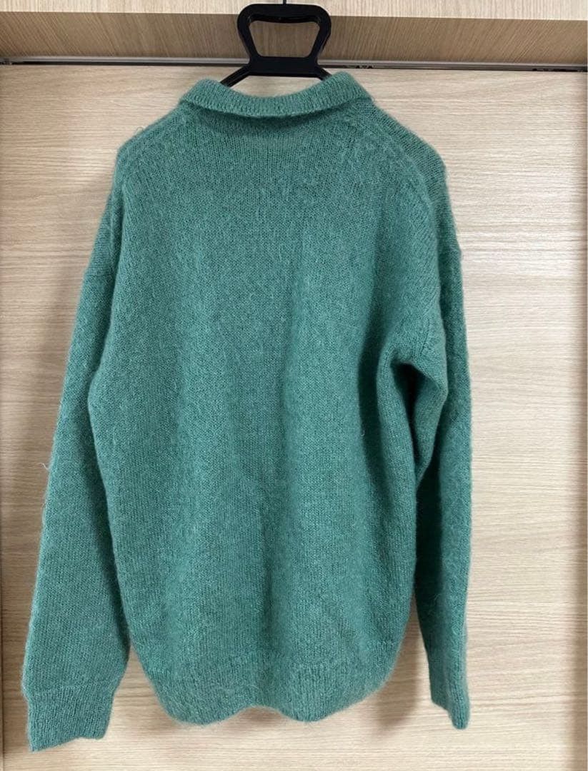 Auralee AURALEE BRUSHED SUPER KID MOHAIR KNIT POLO 4 Size US XL / EU 56 / 4 - 2 Thumbnail