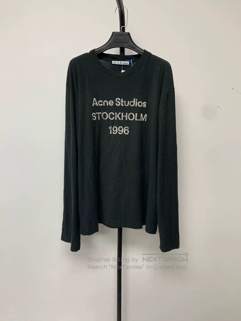 Acne Studios Acne Studios 1996 Series Letter Print Loose Fit Round Neck Size US M / EU 48-50 / 2 - 1 Thumbnail