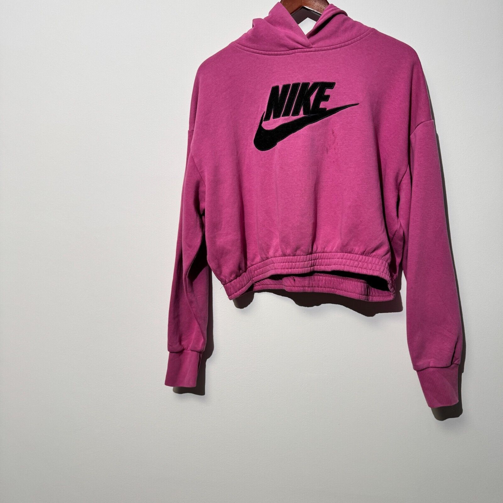 Nike × Vintage Vintage Nike Women's Pink Cotton Hoodie Size M Purple Lilac Size US M / EU 48-50 / 2 - 4 Thumbnail