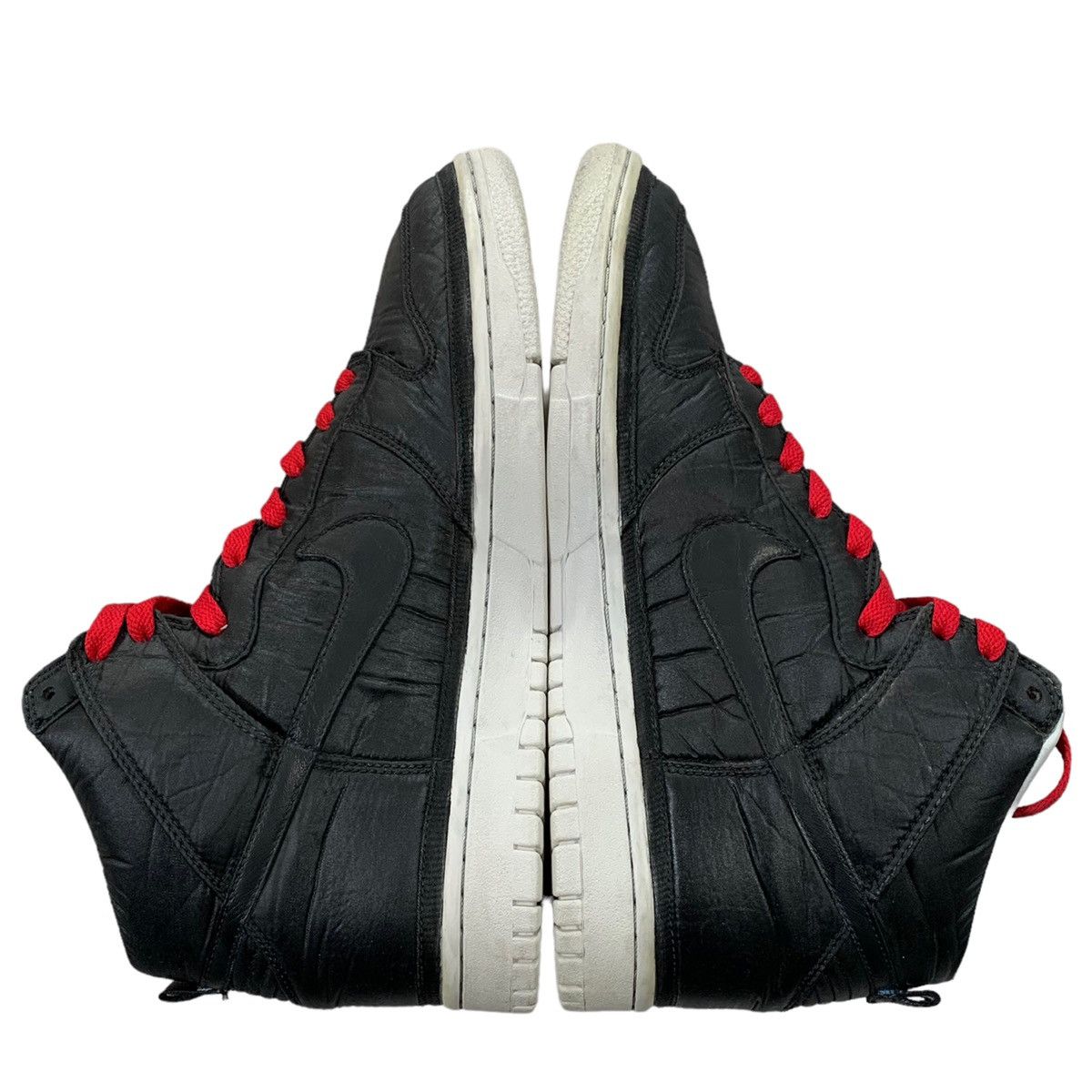 Vintage Custom VTG Nike Dunk High Vandal Nylon Black Red 08 Sneakers Size US 9 / EU 42 - 6 Thumbnail