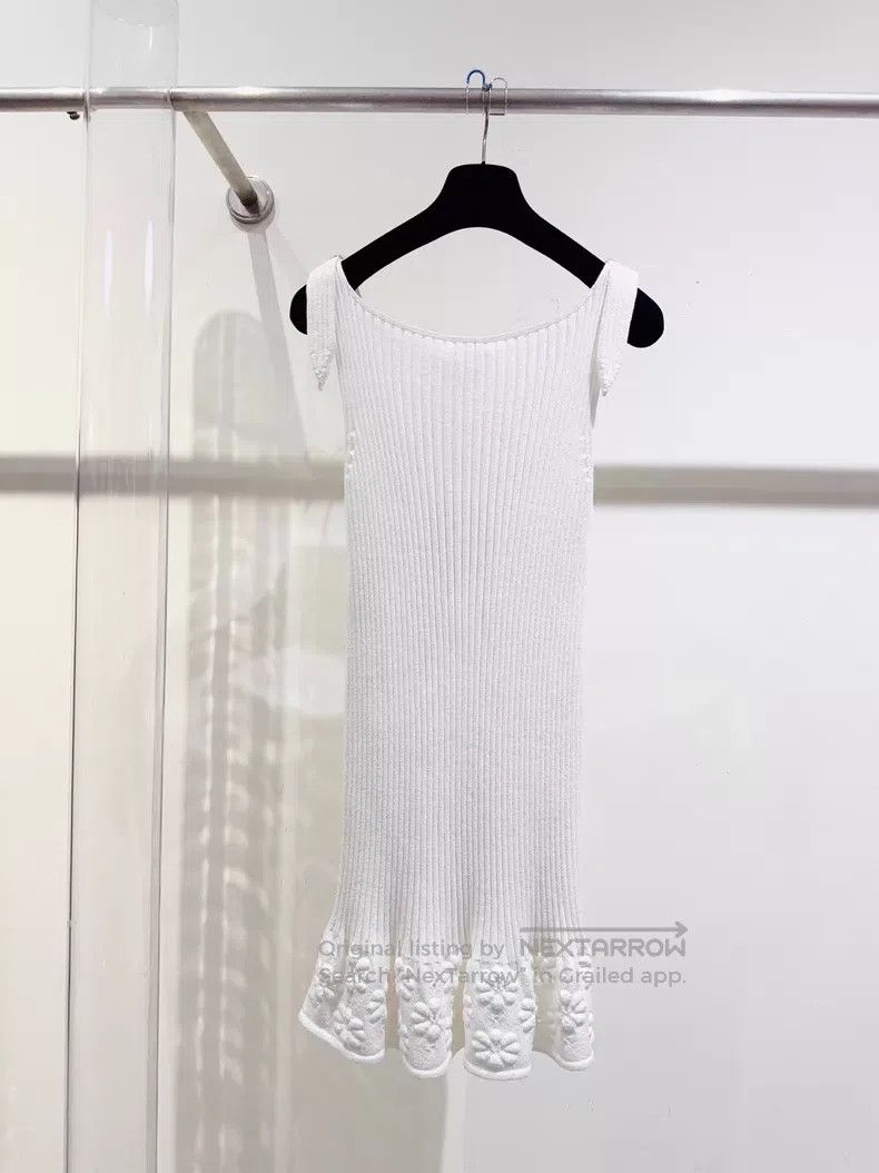 Chanel Chanel 20P white knitted dress Size XXS / US 00 / IT 34 - 5 Thumbnail