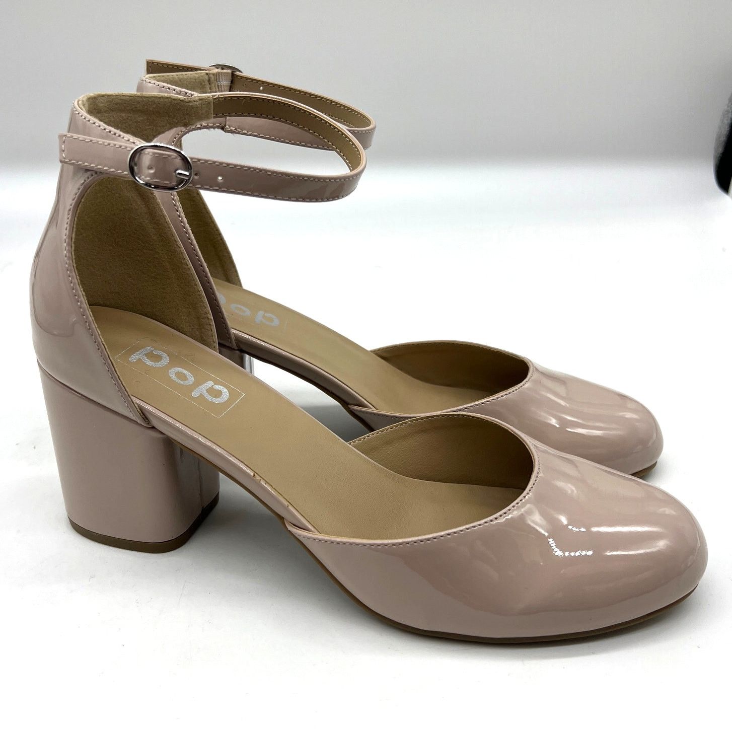 Other Pop Womens Gal Block Heel Nude Pumps Size 11M Size US 11 / IT 41 - 1 Thumbnail