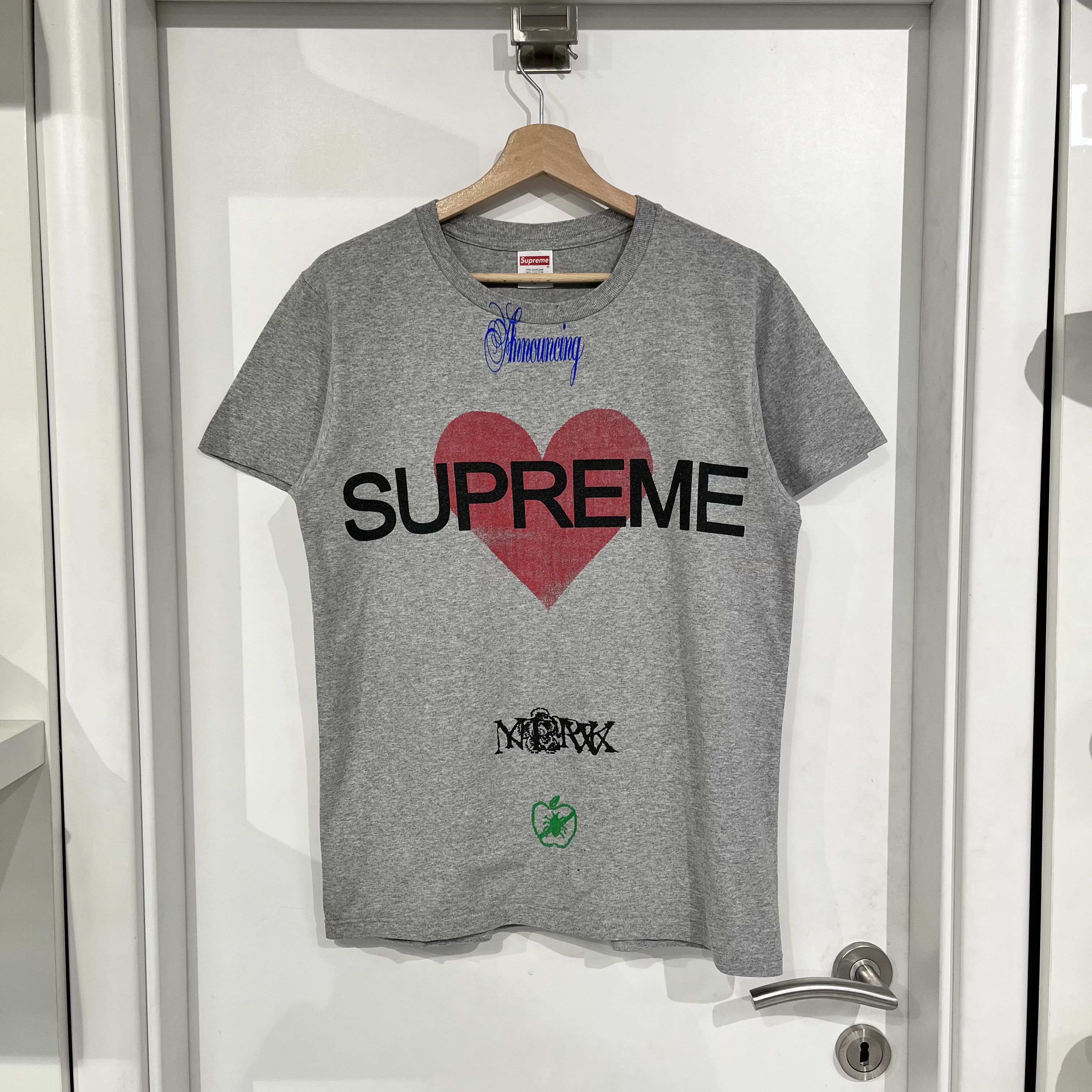 Supreme Supreme Announcing Tee Heather Grey Size US S / EU 44-46 / 1 - 1 Thumbnail