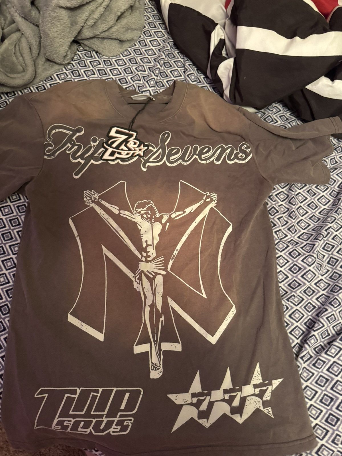 TRIPLE SEVENS TRIPLE SEVENS NY SAVIOR TEE GREY Size US S / EU 44-46 / 1 - 1 Thumbnail