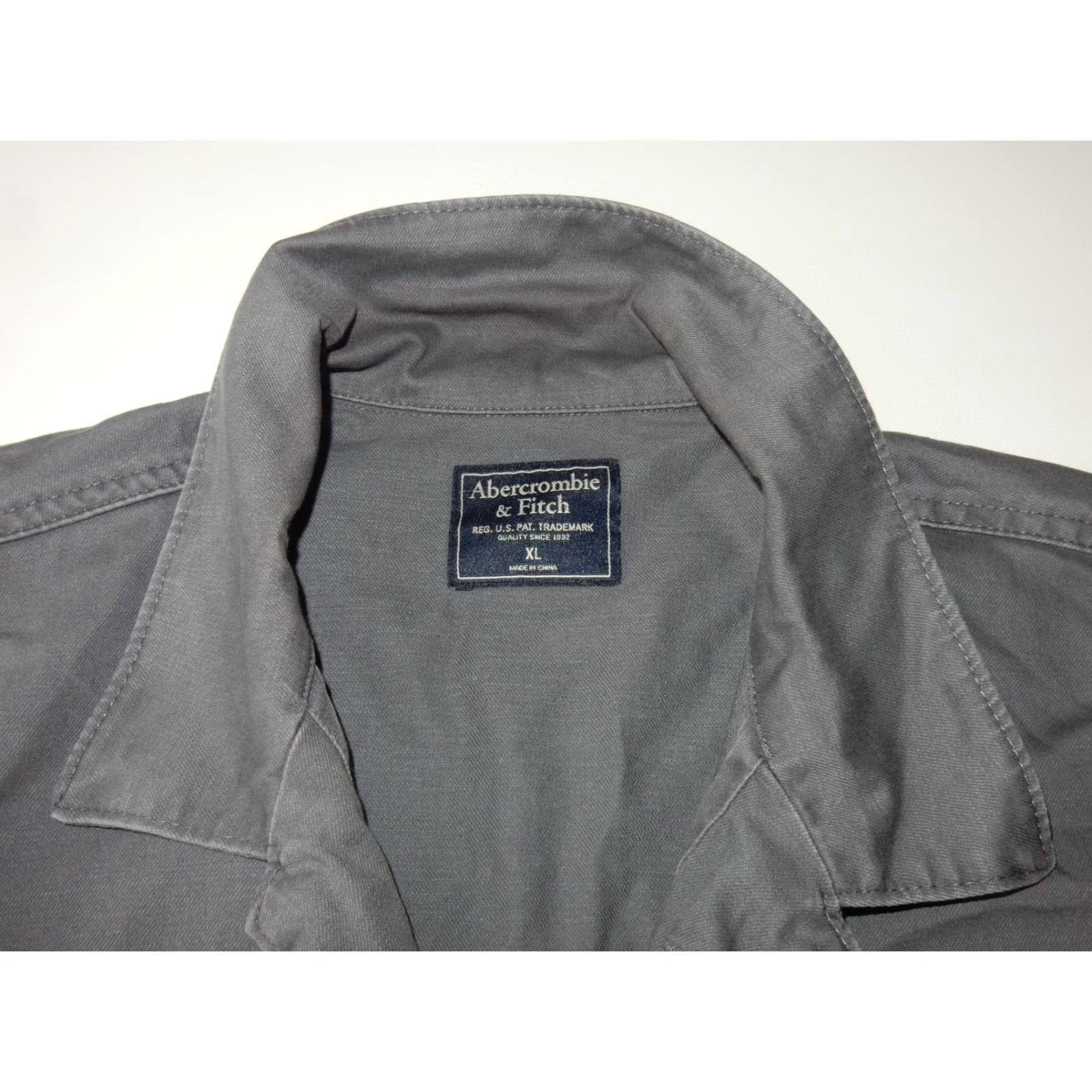 Abercrombie & Fitch Abercrombie & Fitch Coat Men XL Gray Overcoat Size XL Cotton Lining Wool Optional? Size US XL / EU 56 / 4 - 3 Thumbnail