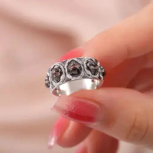 Ring Of Fire Skull Rings Size 7 8 9 10 11 Size ONE SIZE - 4 Thumbnail