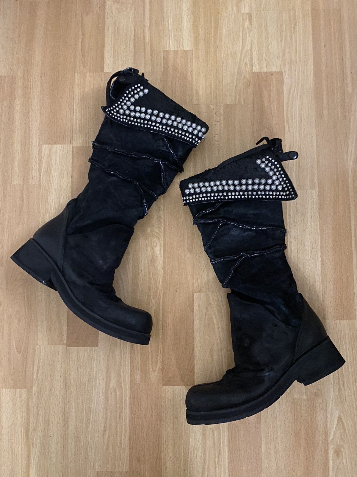 KMRii Kmrii Jet Convertible Crush Boots | Grailed